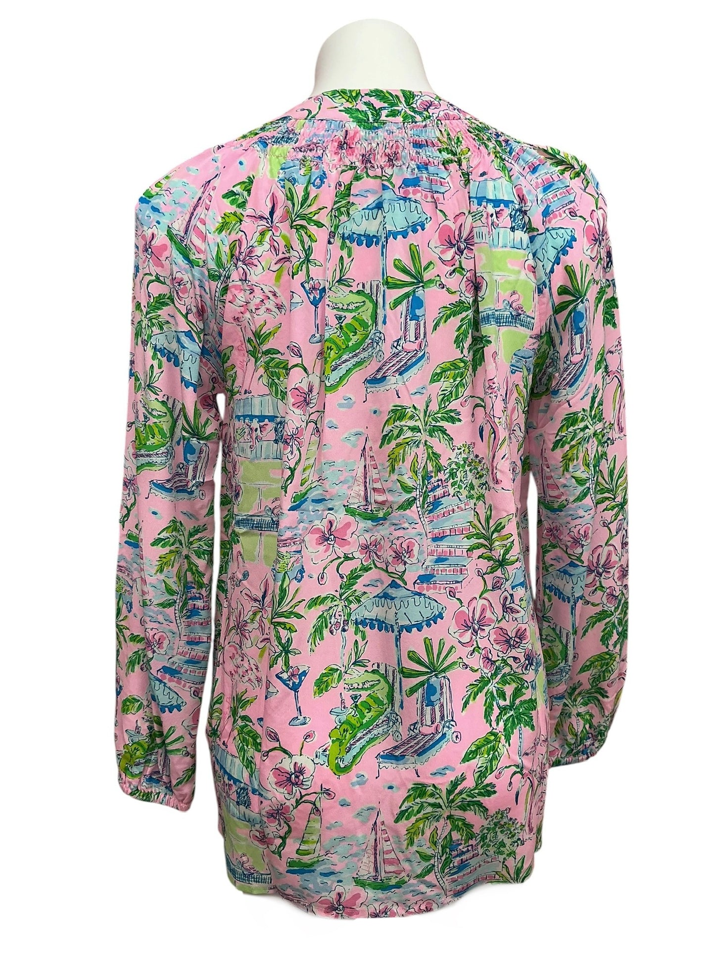 Lilly Pulitzer NWT Elsa Top Conch Shell Pink Sunny Dee - Size S