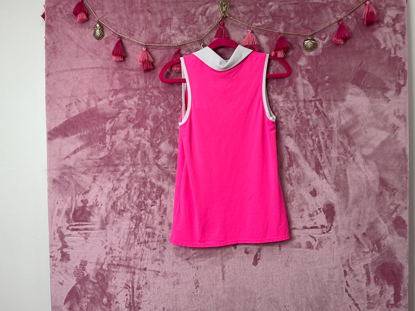 Lilly Pulitzer NWT Imara Polo UPF 50+ Roxie Pink - Size XS