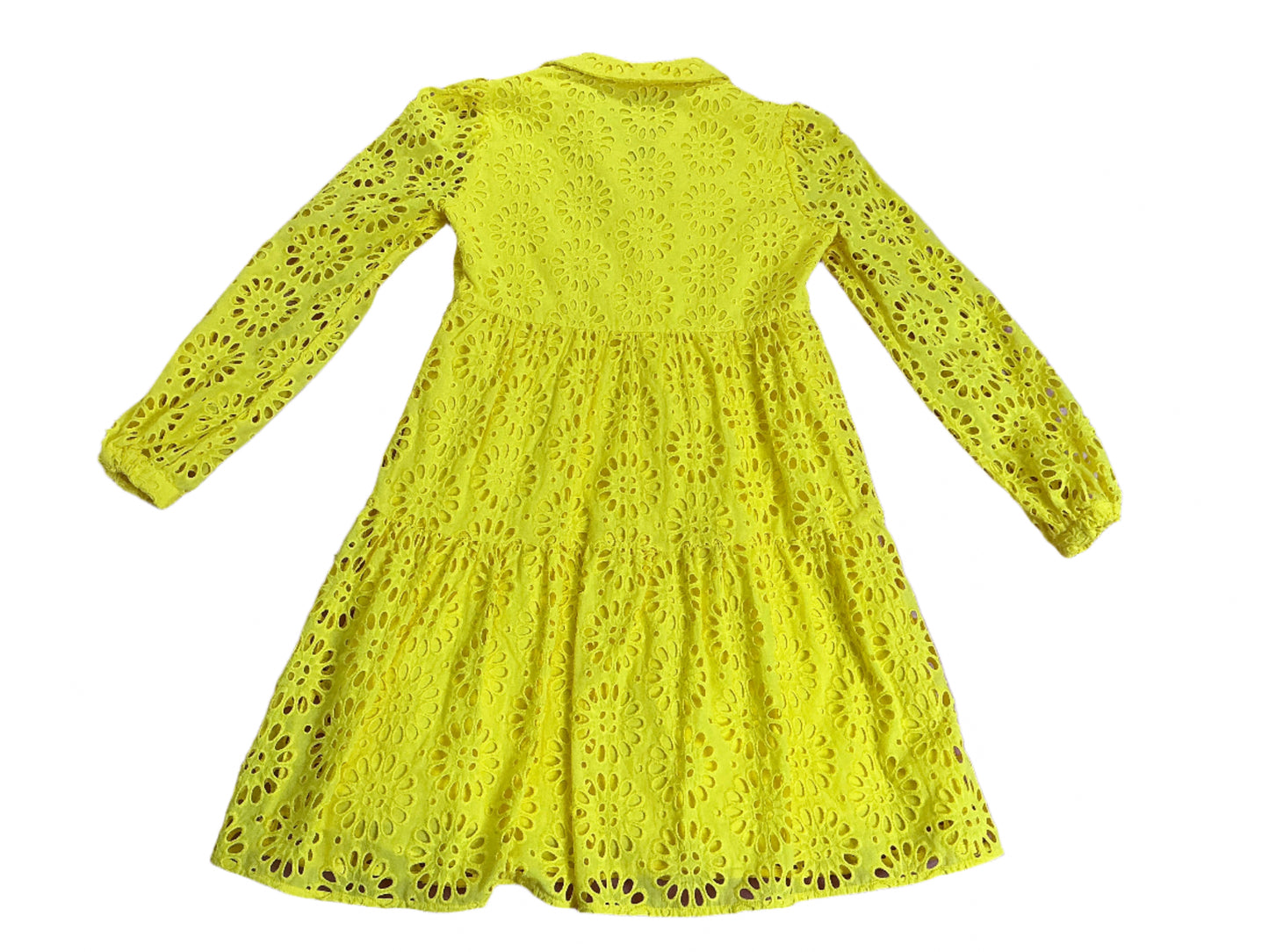 Lilly Pulitzer Kenna Shirt Dress - PiNWTeel Eyelet Resort Yellow - Size 00