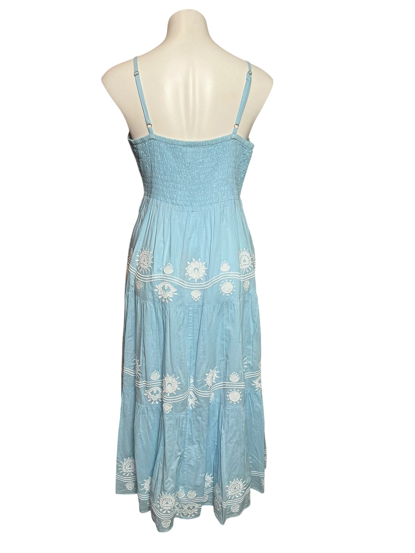 Lilly Pulitzer NWT Aviry Embroidered Cotton Dress Hydra Blue - Size 10