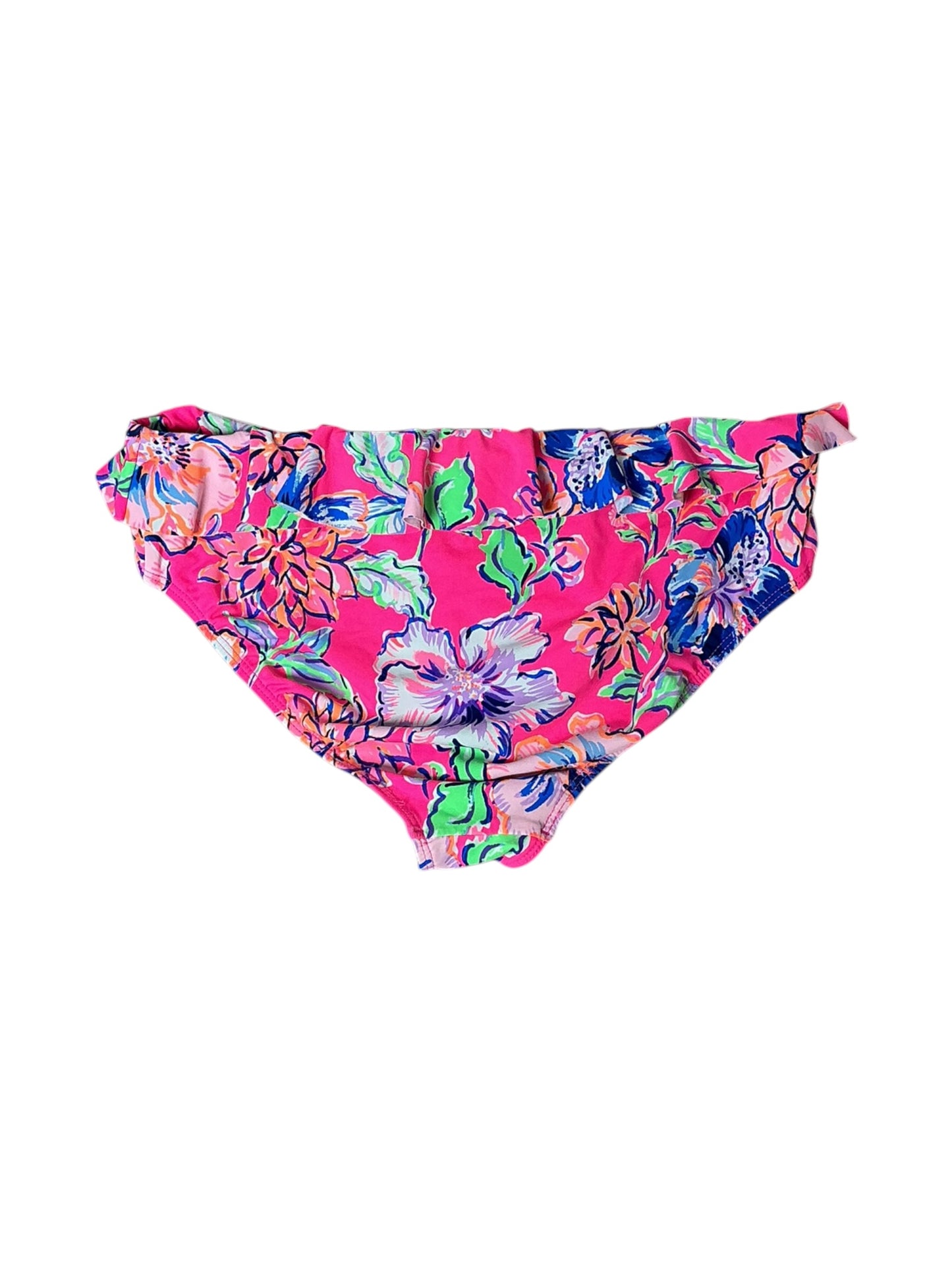 Lilly Pulitzer Mini Kasme Bikini Bottom Last Bud Not Least - Size 14