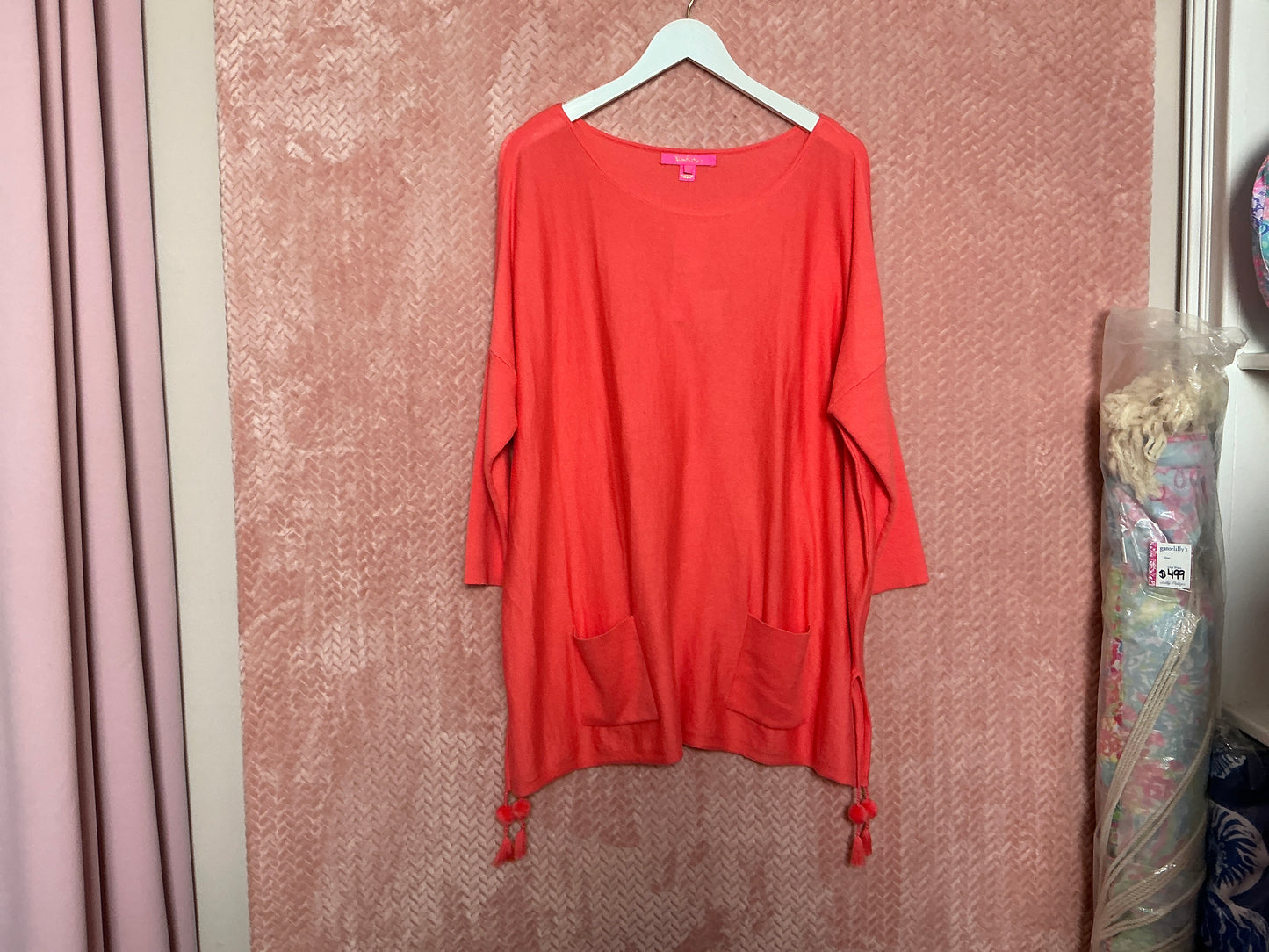 Lilly Pulitzer NWT Elba Sweater Tangerine - Size XL