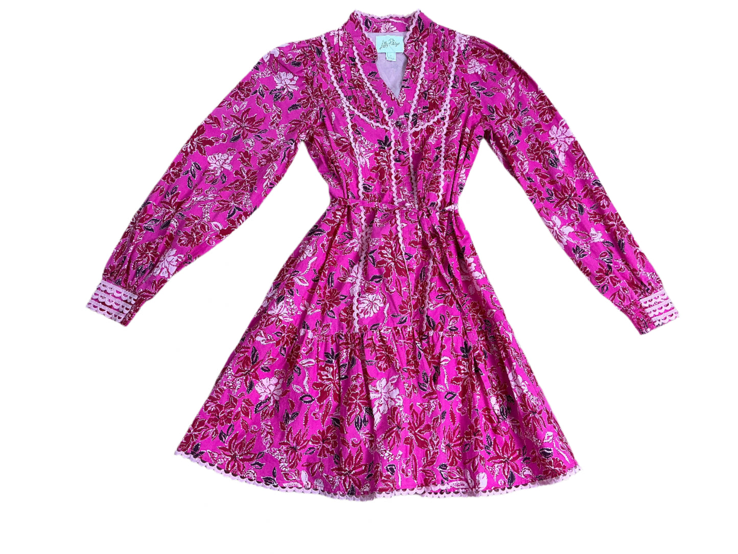 Lilly Pulitzer Arletta Dress - Passion Fruit Pink Giraffic Park - Size 0