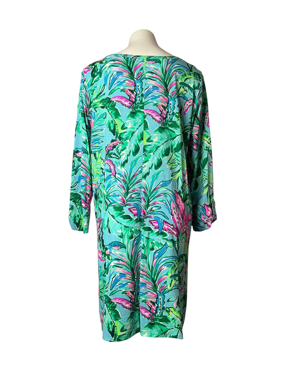 Lilly Pulitzer Linden Dress Porto Blue In The Trees - Size XL
