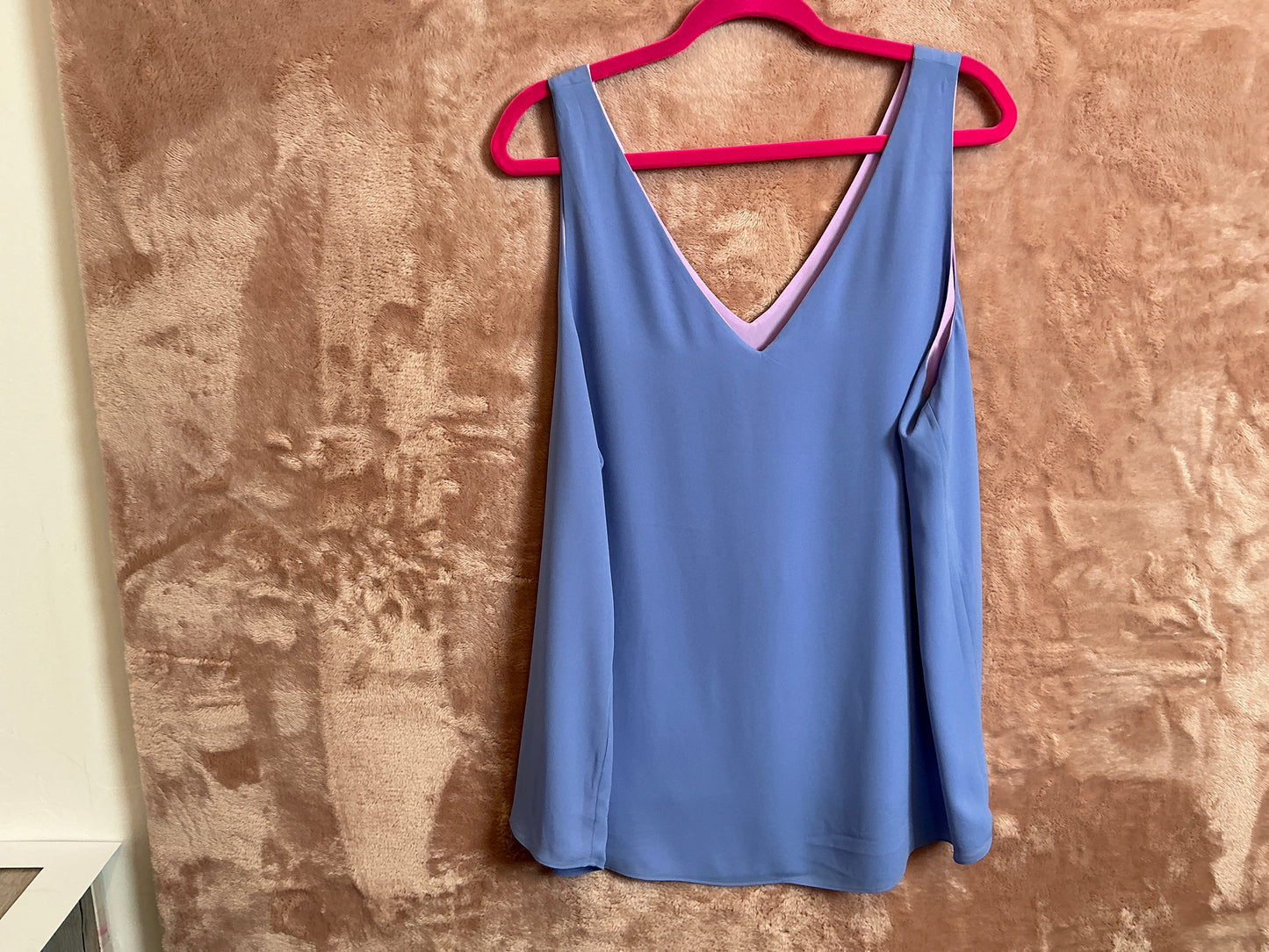 Lilly Pulitzer Top NWT - Florin Sleeveless V-Neck - Purple Iris - Size XL