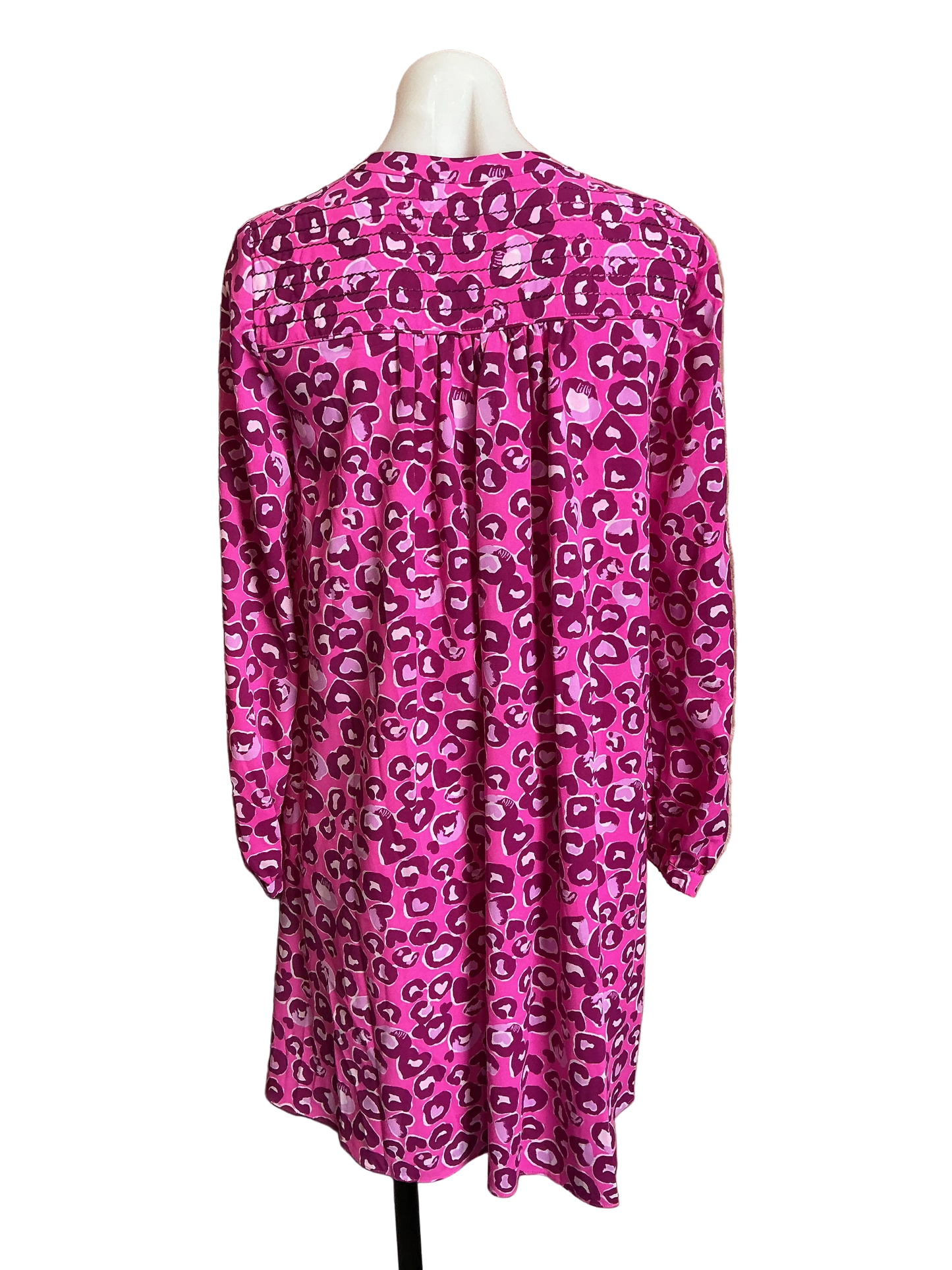 Lilly Pulitzer NWT Brynnly Stretch Dress Mandevilla Pink Dont Be Cheetah - Size 2
