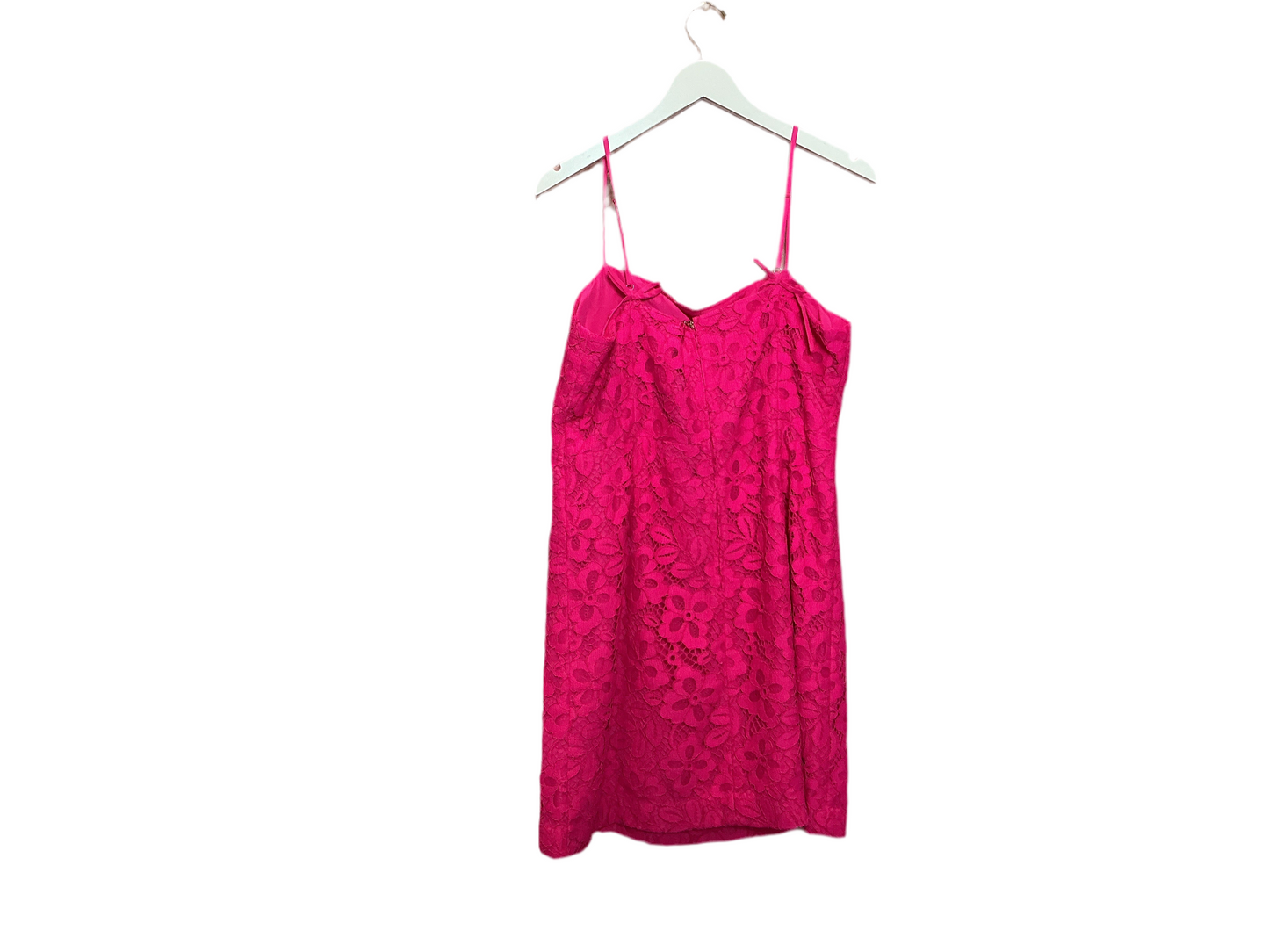 Lilly Pulitzer NWT Maret Lace Dress Passion Fruit Pink Flora Corded Lace - Size 16