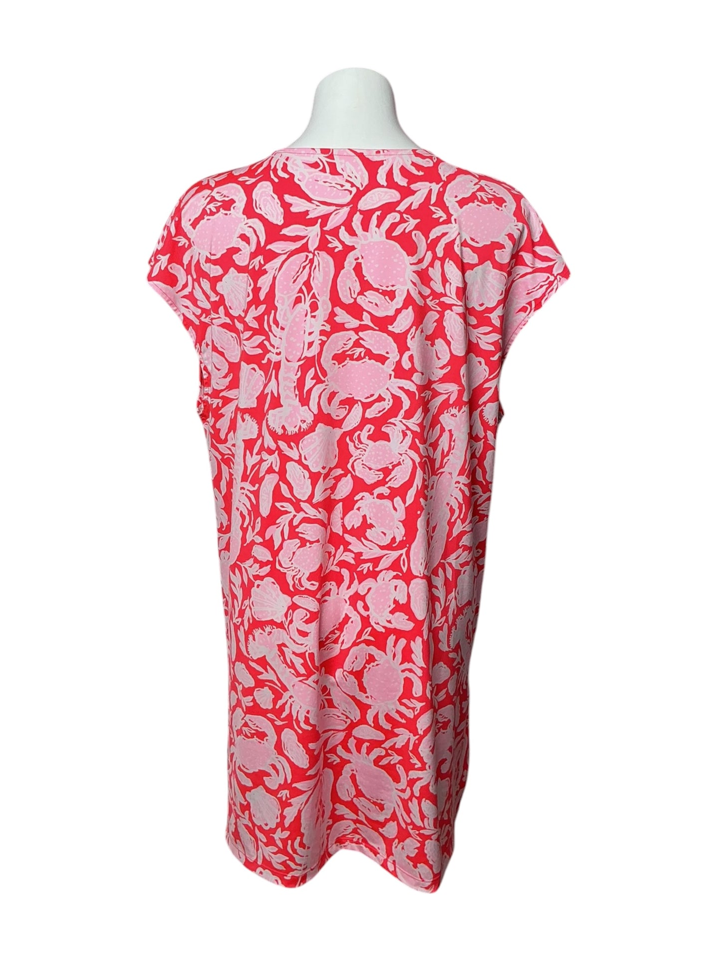 Lilly Pulitzer Talli V-Neck Cover-Up Cane Coral Crab Collab - Size L