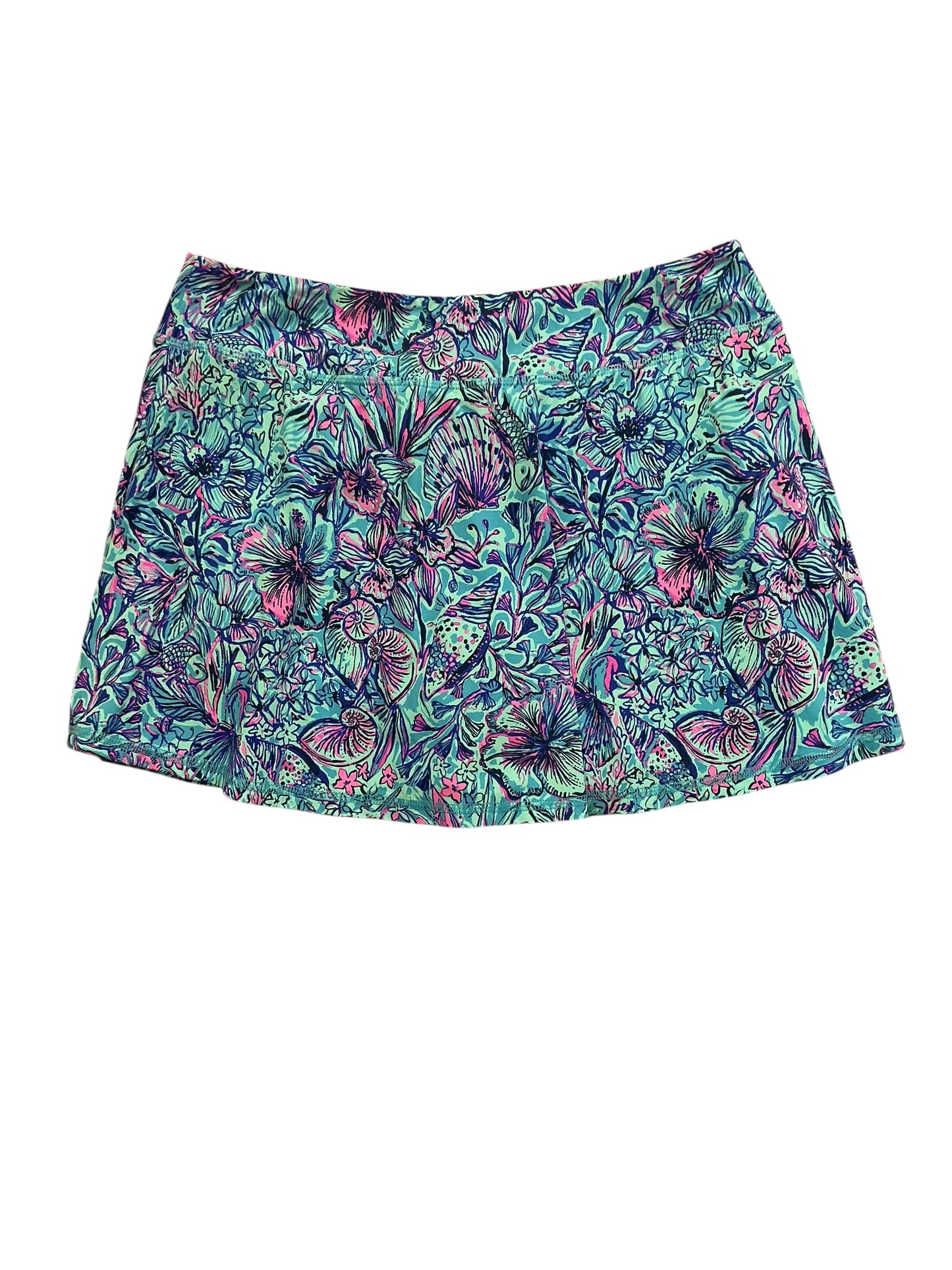 Lilly Pulitzer UPF 50+ Aila Skort Breakwater Blue Shells N Bells - Size L