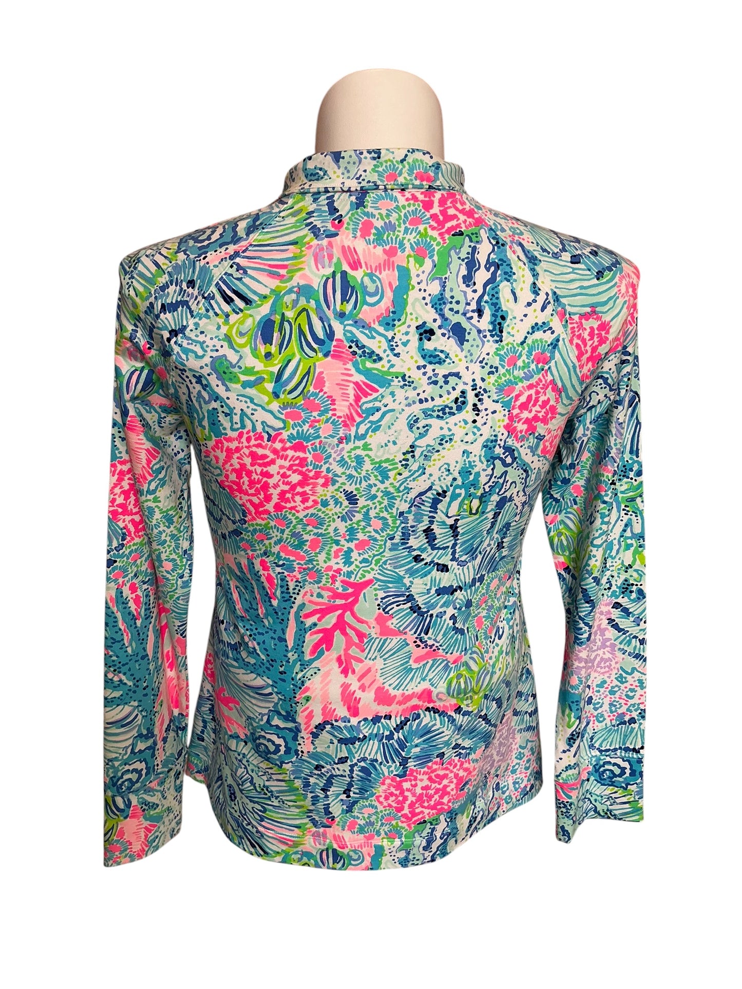 Lilly Pulitzer NWT UPF 50+ Skipper Popover Multi Sink Or Swim - Size M