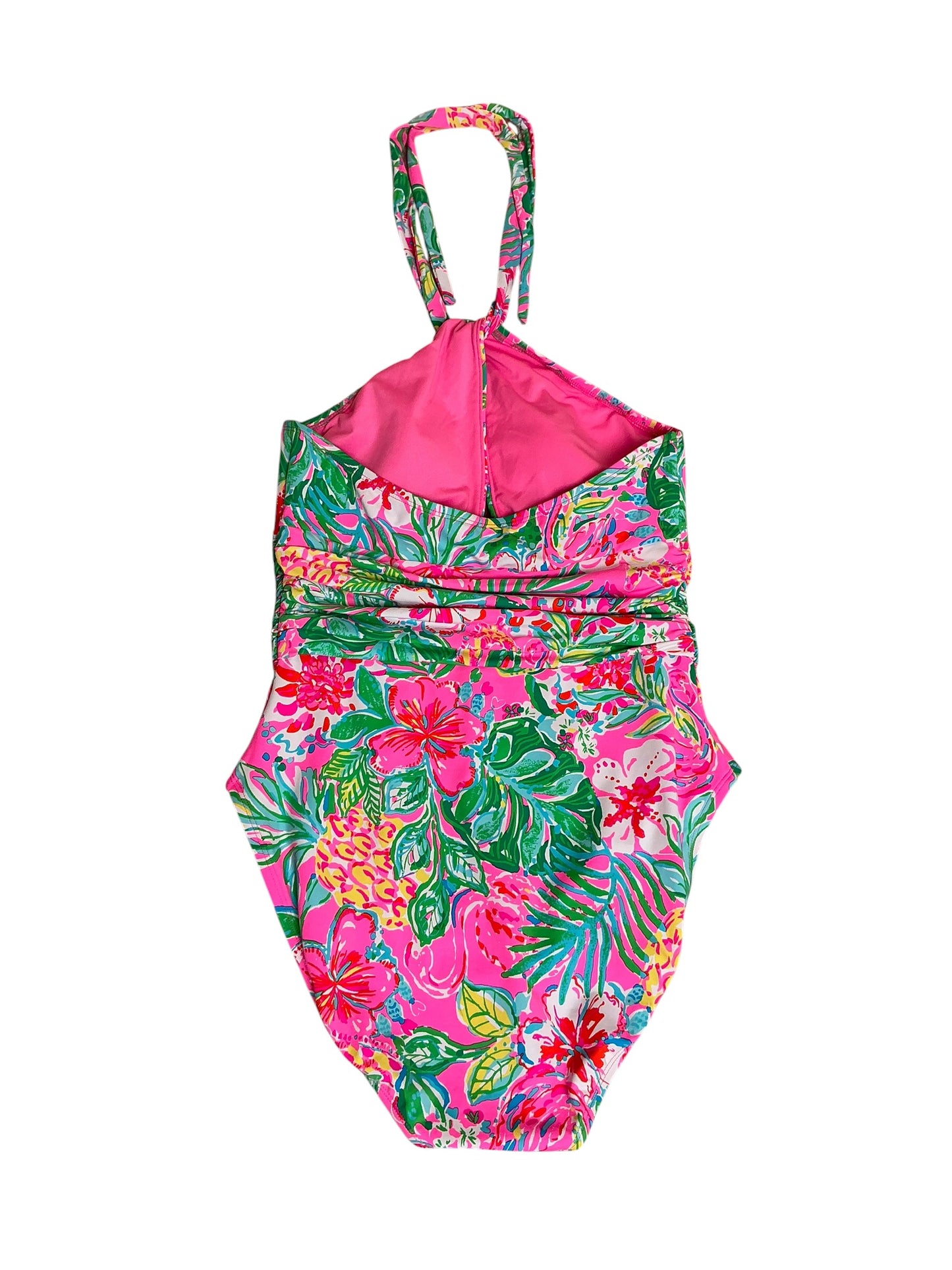 Lilly Pulitzer Ledger Halter One-Piece Swimsuit Journey to the Jungle - Size 12