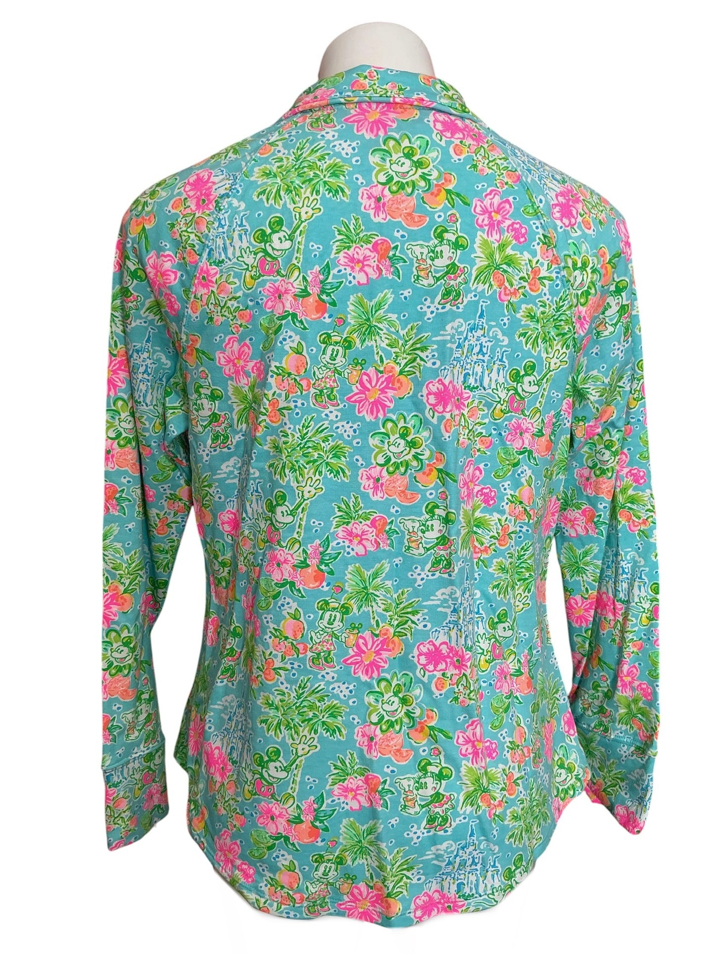Lilly Pulitzer X Disney NWT Skipper Popover Top Blue Ibiza Lilly Loves Disney - Size M