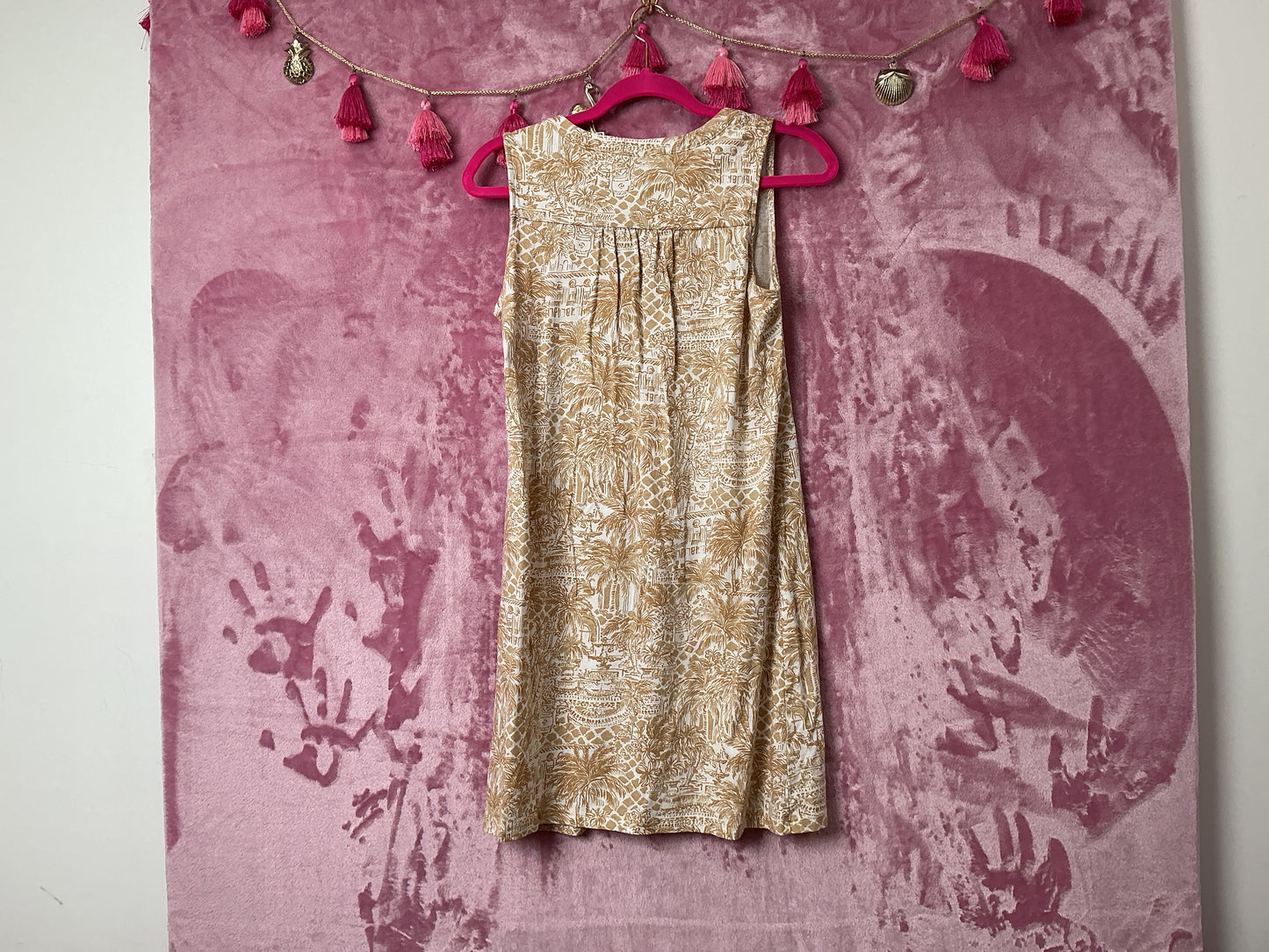 Lilly Pulitzer Dev Dress - Sand Bar Palm Beach Paradise - Size XS