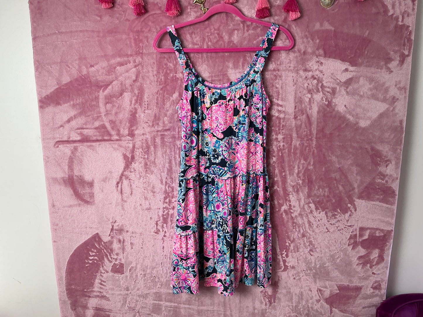 Lilly Pulitzer Loro Swing Dress - High Tide Navy In Turtle Amazement - Size XS