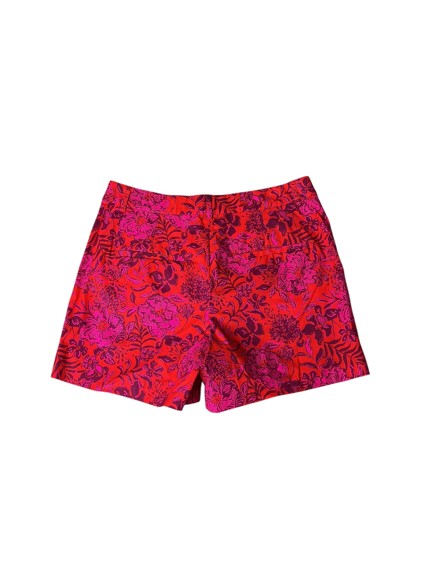 Lilly Pulitzer NWT Gretchen High Rise 5” Amaryllis Red Secret Hideaway - Size 6