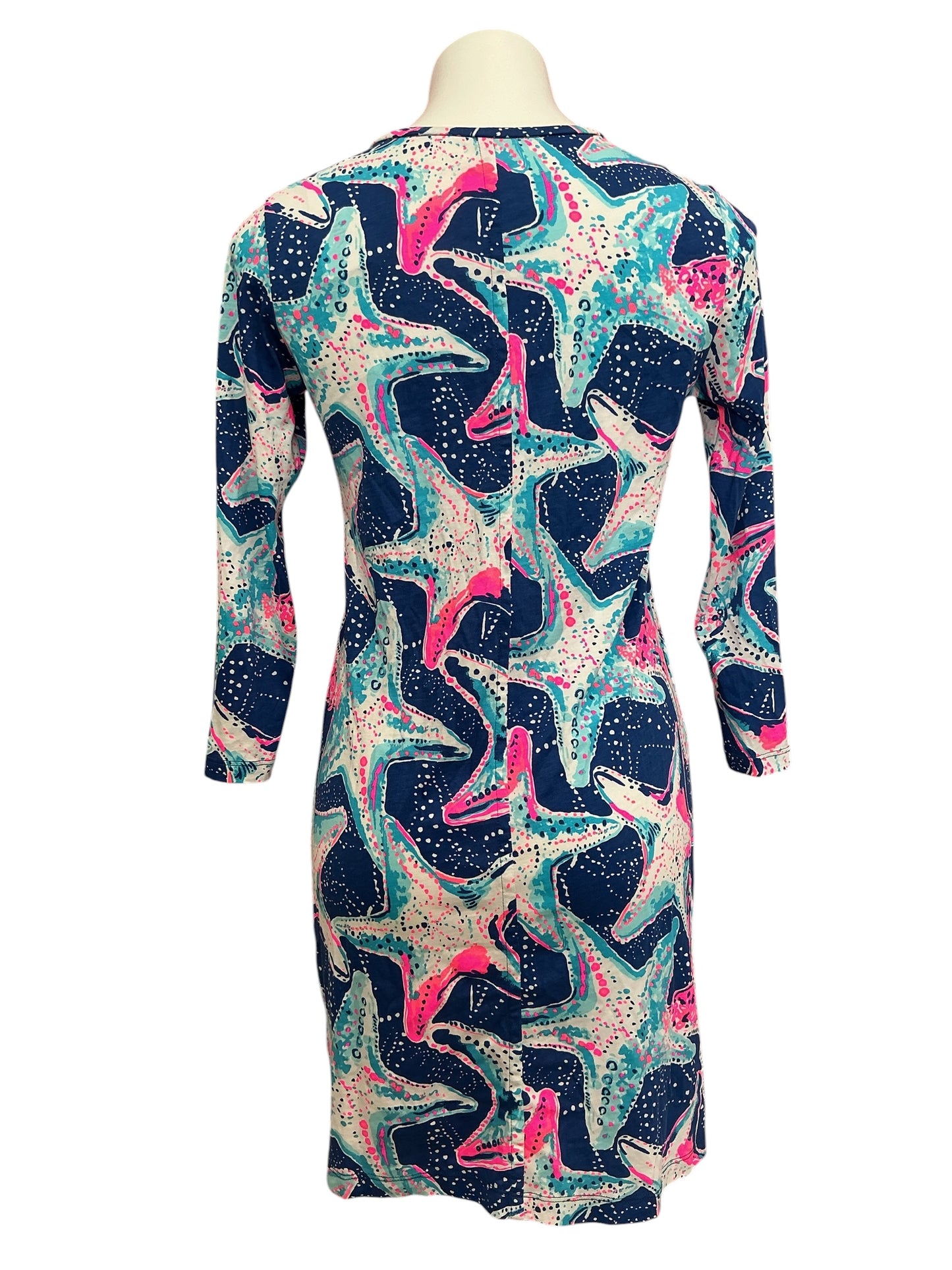 Lilly Pulitzer Beacon Dress Indigo Star Struck - Size S