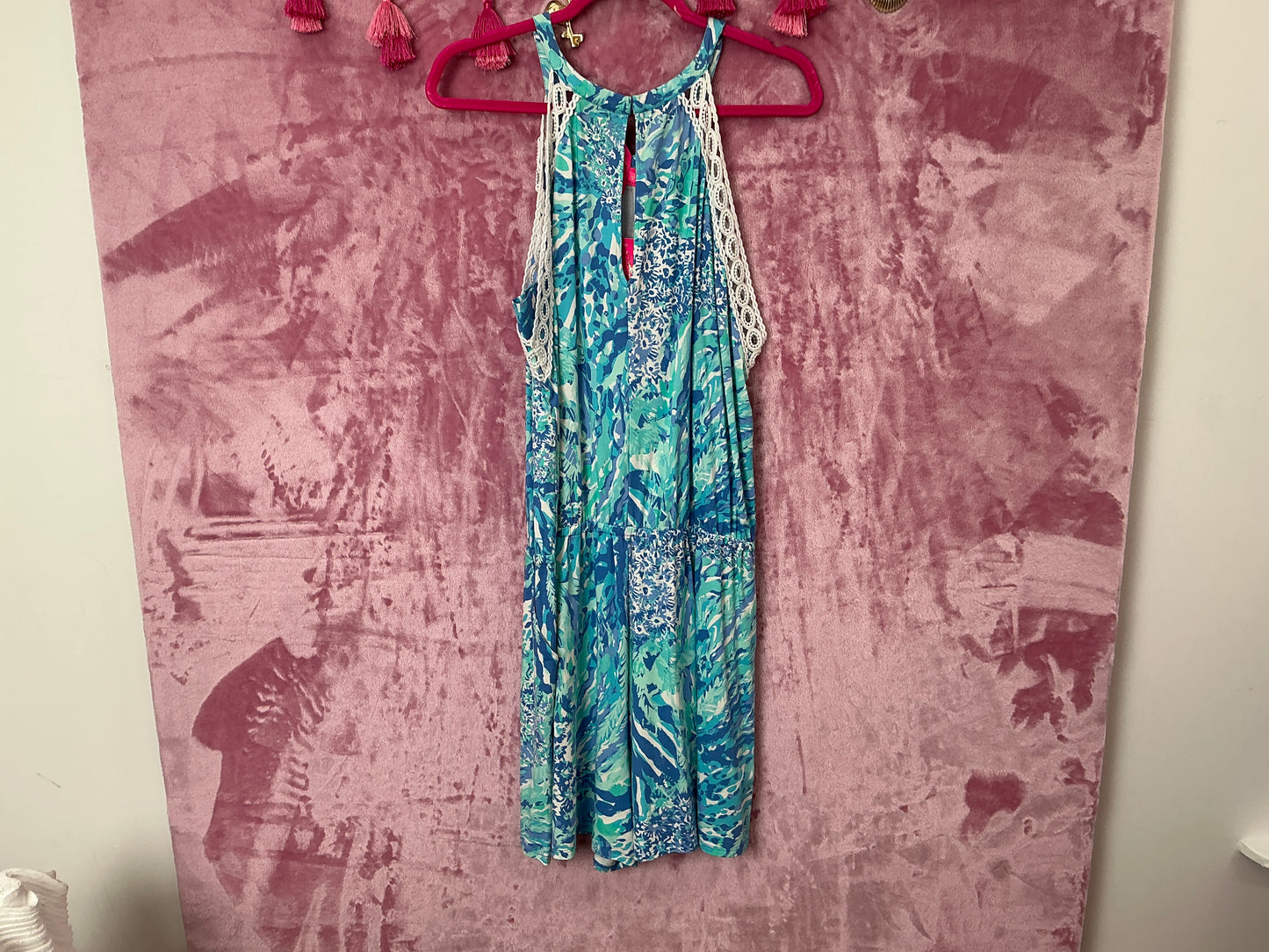 Lilly Pulitzer Romper NWT - Lala Romper - Blue Haven - Hey Hey Soleil - Size XL