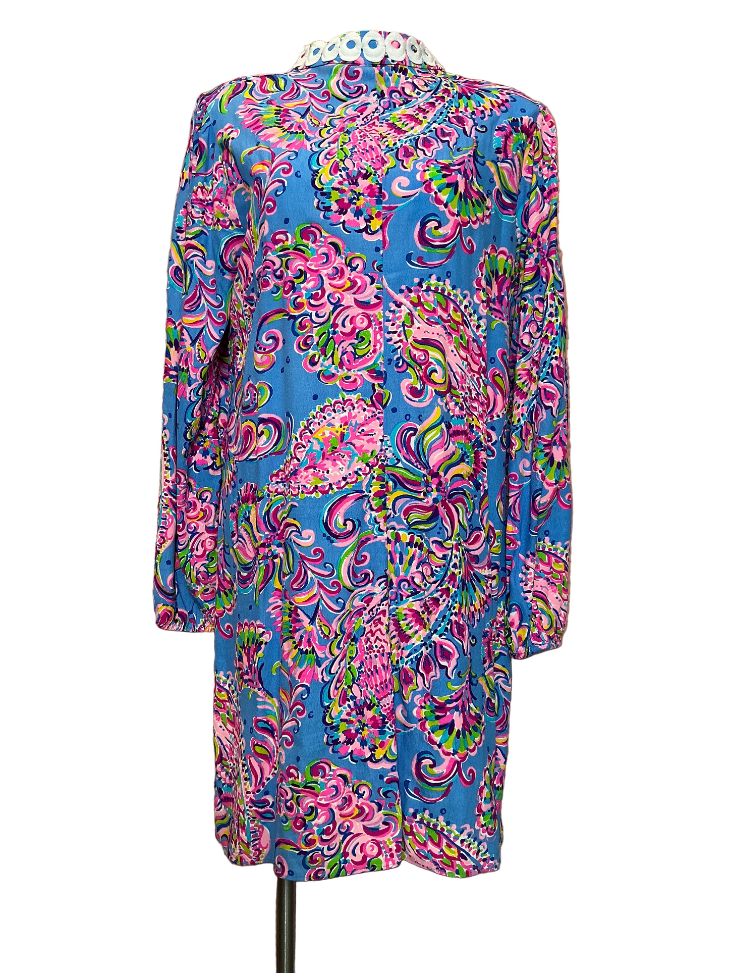 Lilly Pulitzer Shift Multi/blue Mermaid Grotto Conley - Size 16