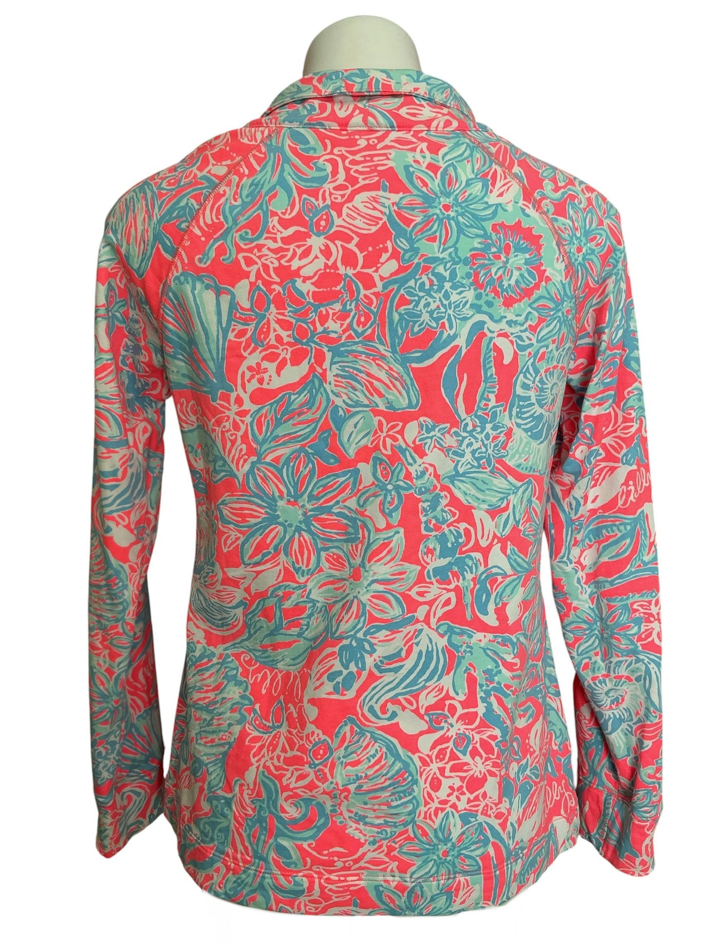 Lilly Pulitzer Skipper Popover Top Lovers Coral - Size M