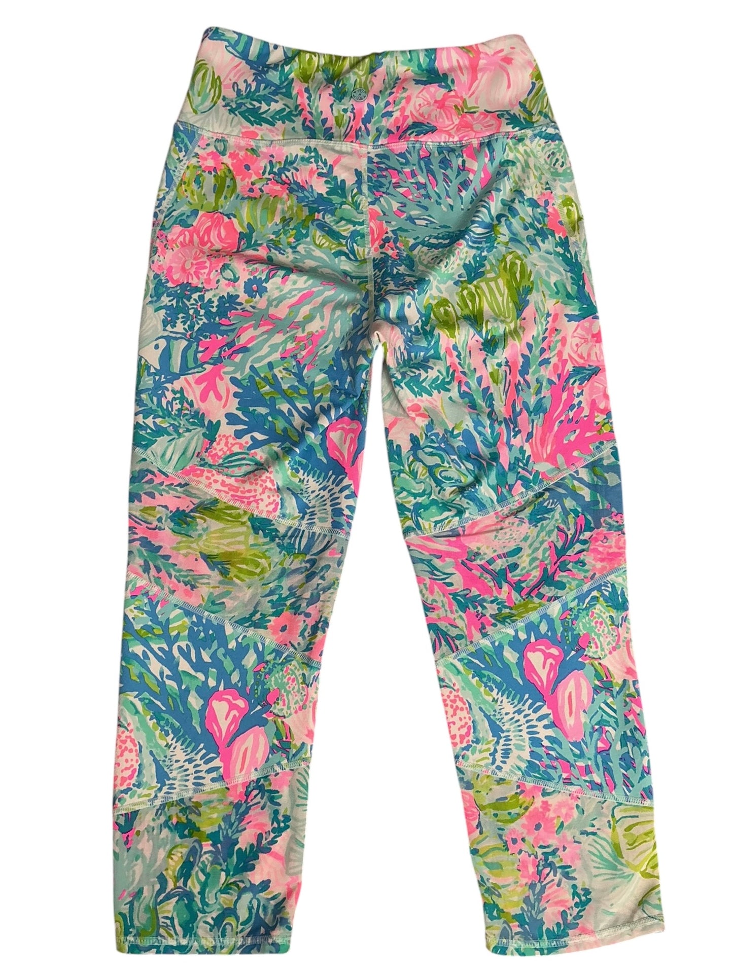 Lilly Pulitzer Luxletic 21” Weekender High Rise Crop Leggings Fished My Wish - Size M
