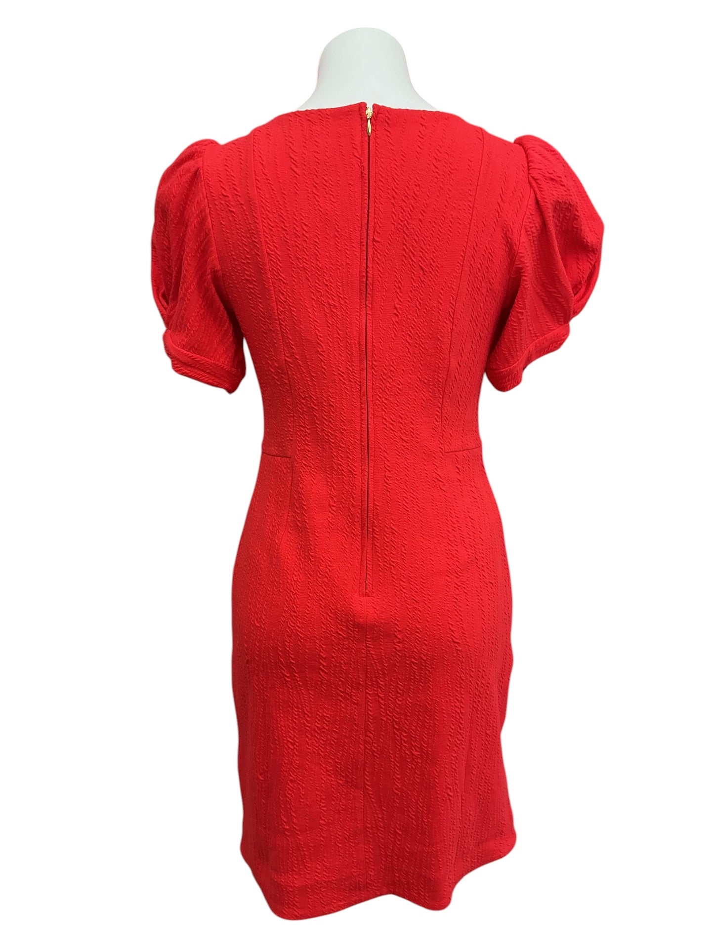 Lilly Pulitzer NWT Elisha Shift Dress Rococo Red Wavy Knit Jacquard - Size S