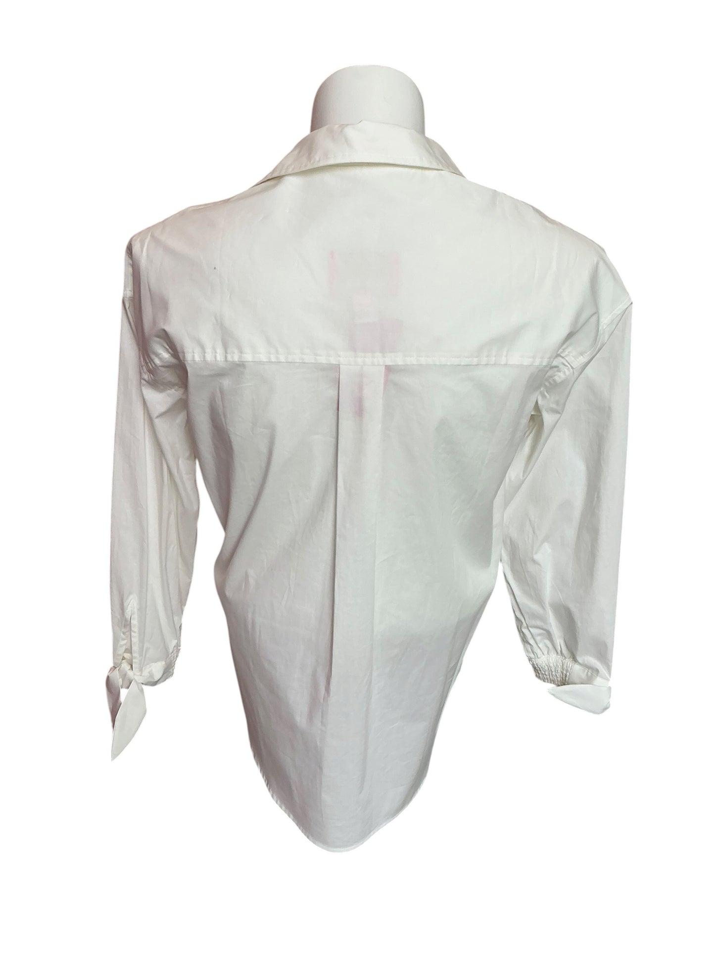 Lilly Pulitzer Lesia Relaxed Button Down Shirt Resort White - Size XS