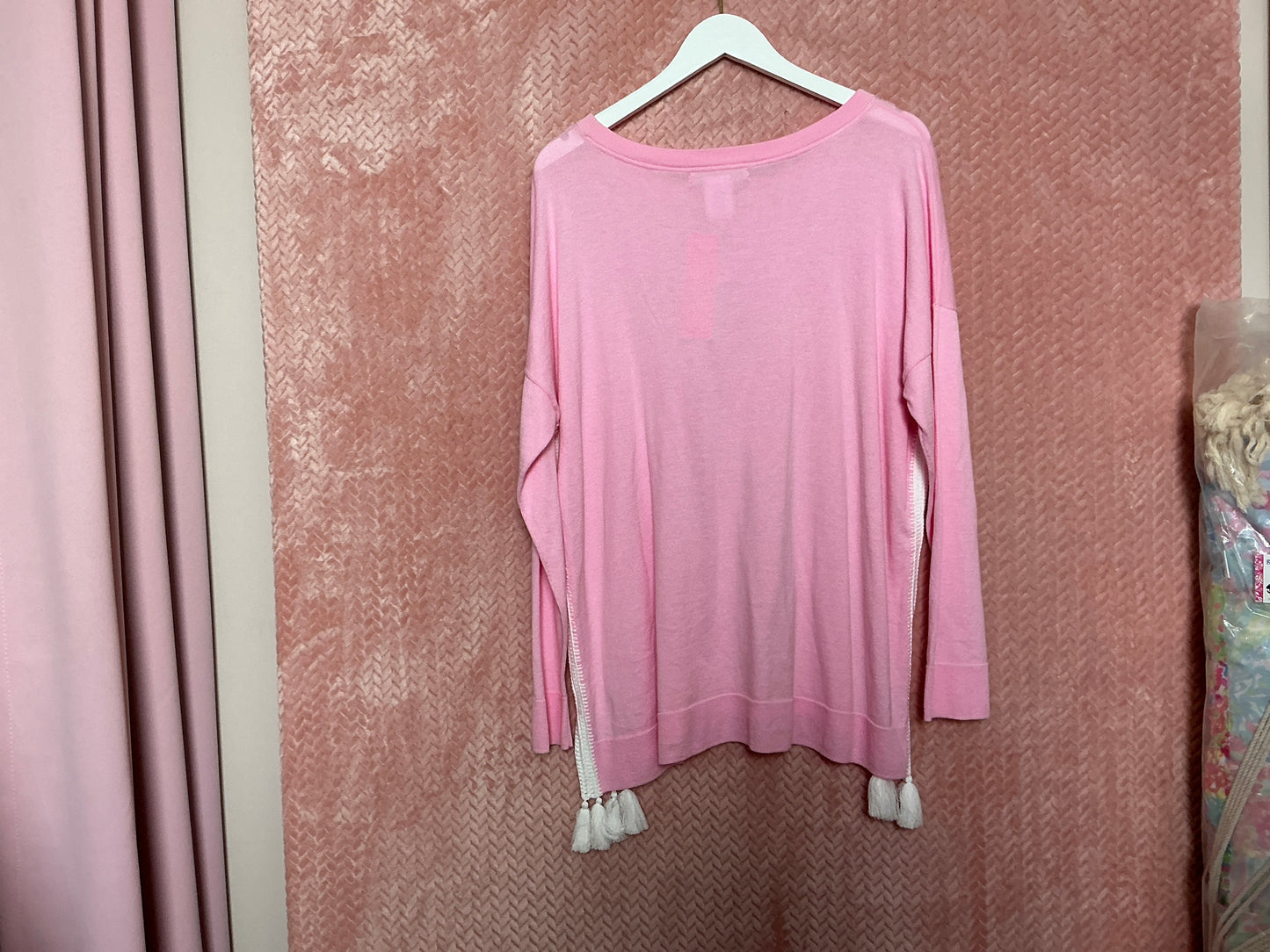 Lilly Pulitzer NWT Damaris Sweater Pink Blossom - Size XL