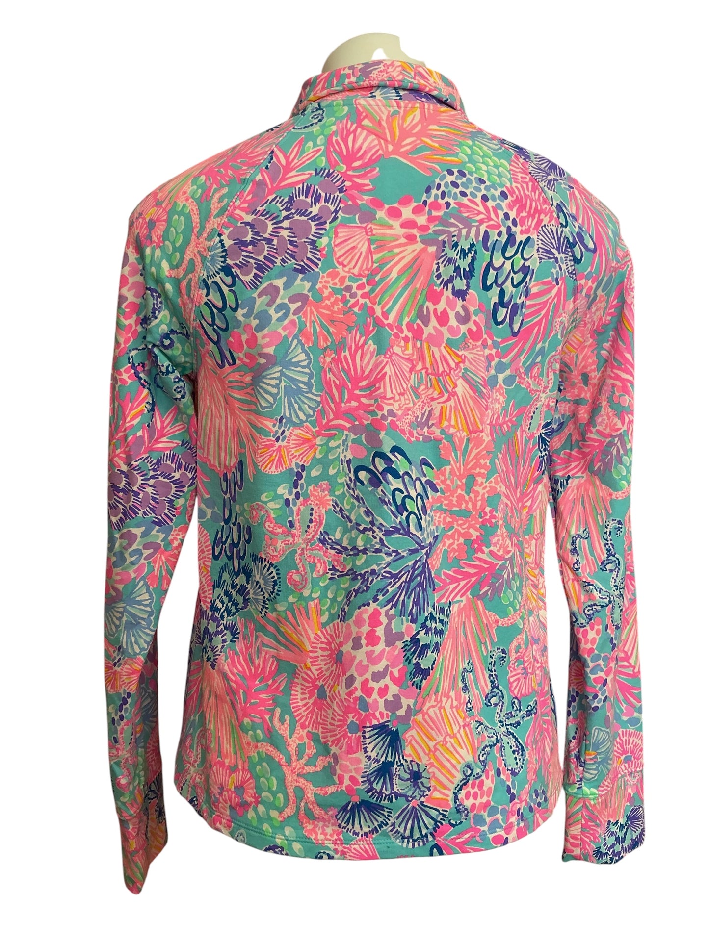 Lilly Pulitzer Skipper Popover Top Splendor In The Sand Engineered - Size S