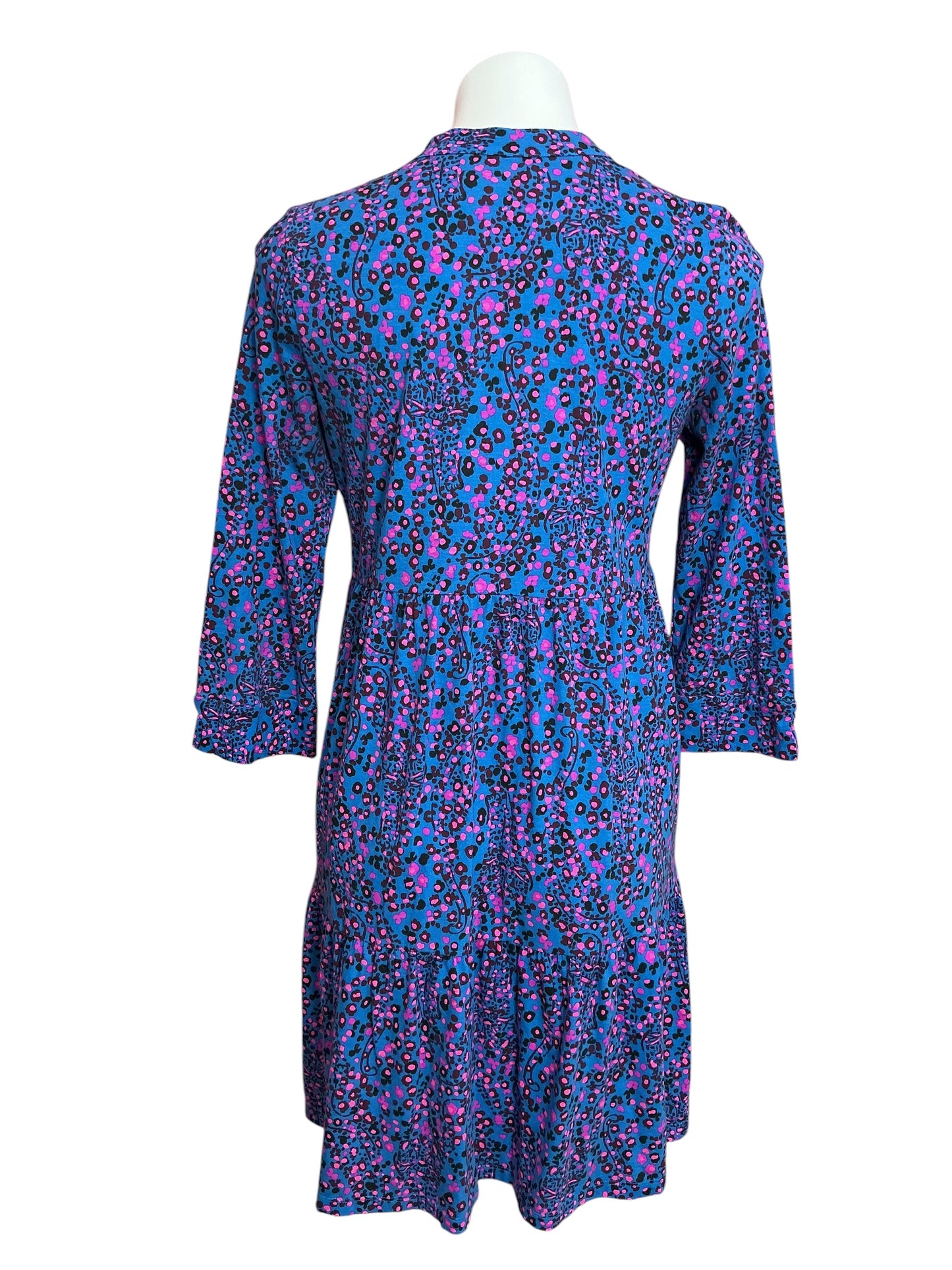 Lilly Pulitzer Alaina Dress Blue Flare Growl And Prowl - Size M