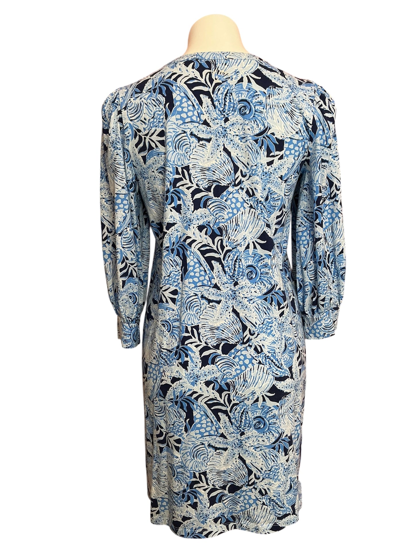 Lilly Pulitzer Cass Dress Bonaire Blue Coastal Constellation - Size M