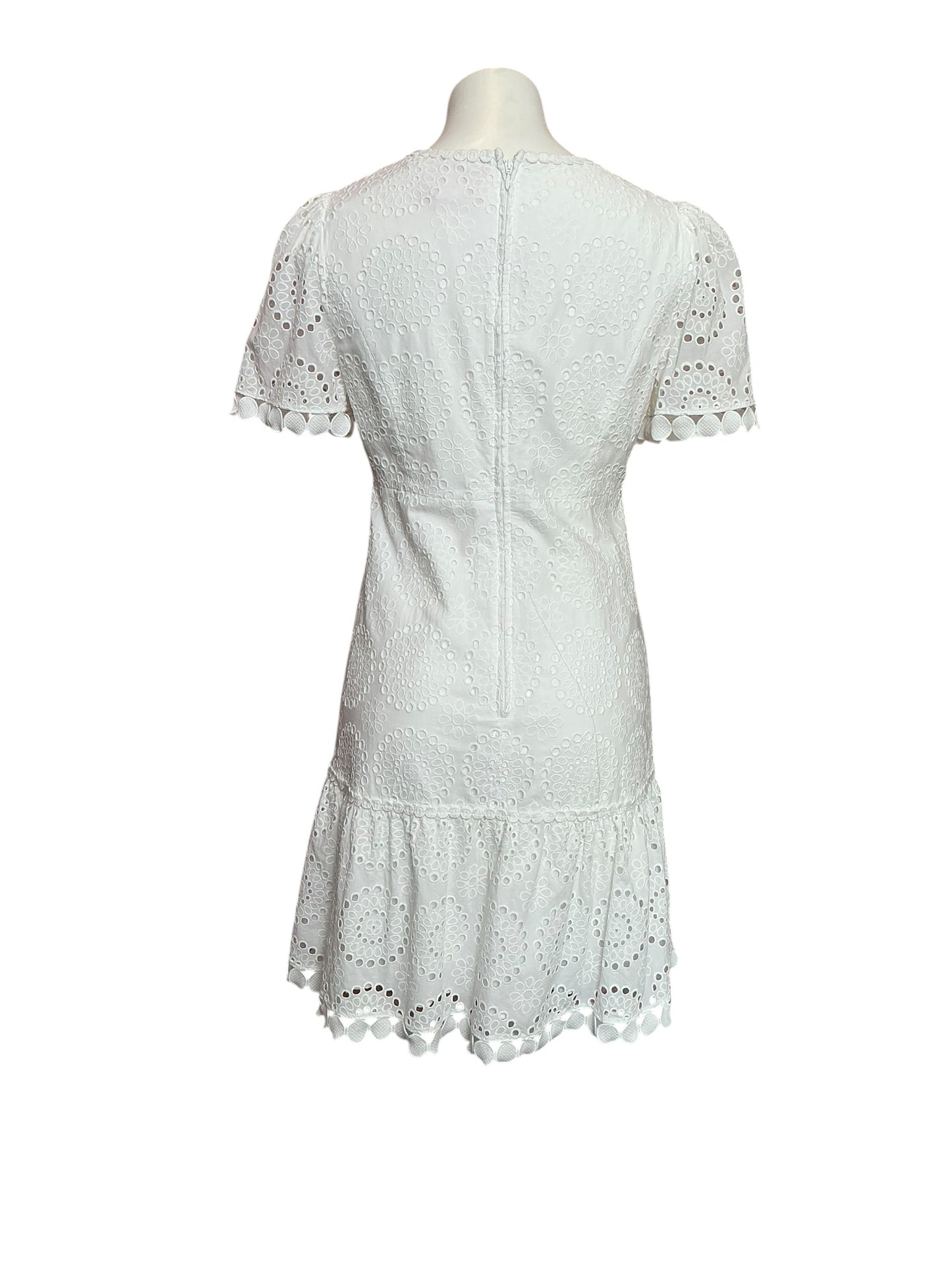 Lilly Pulitzer Bonni Dress Resort White Jumbo Bouquet Eyelet - Size 6