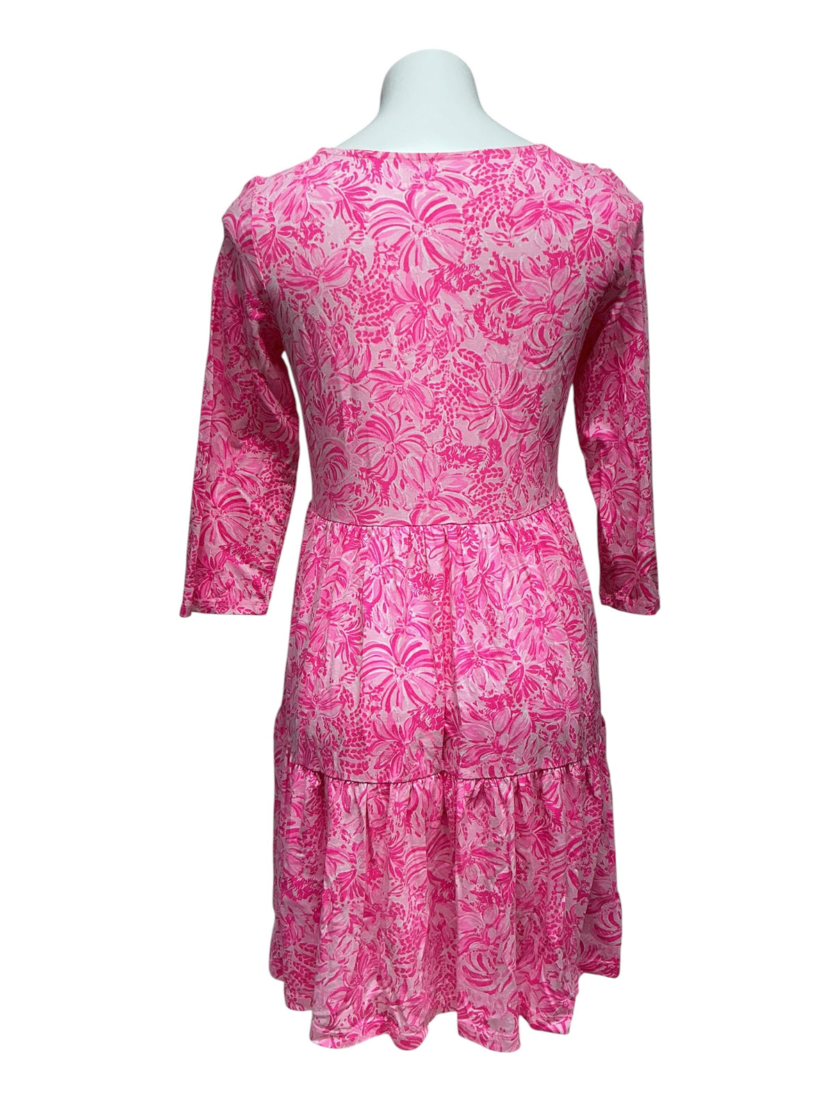 Lilly Pulitzer Geanna Swing Dress Pink Blossom Foxy Llama - Size S
