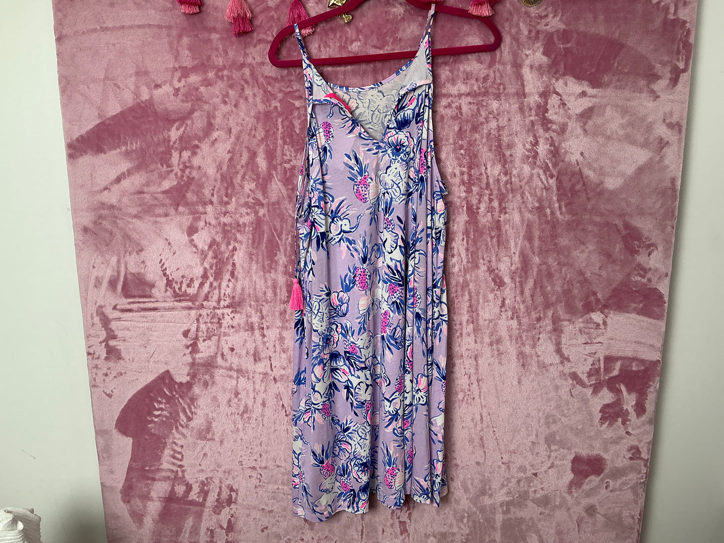 Lilly Pulitzer Margot Swing Dress - Light Lilac Trunks In The Air - Size XL
