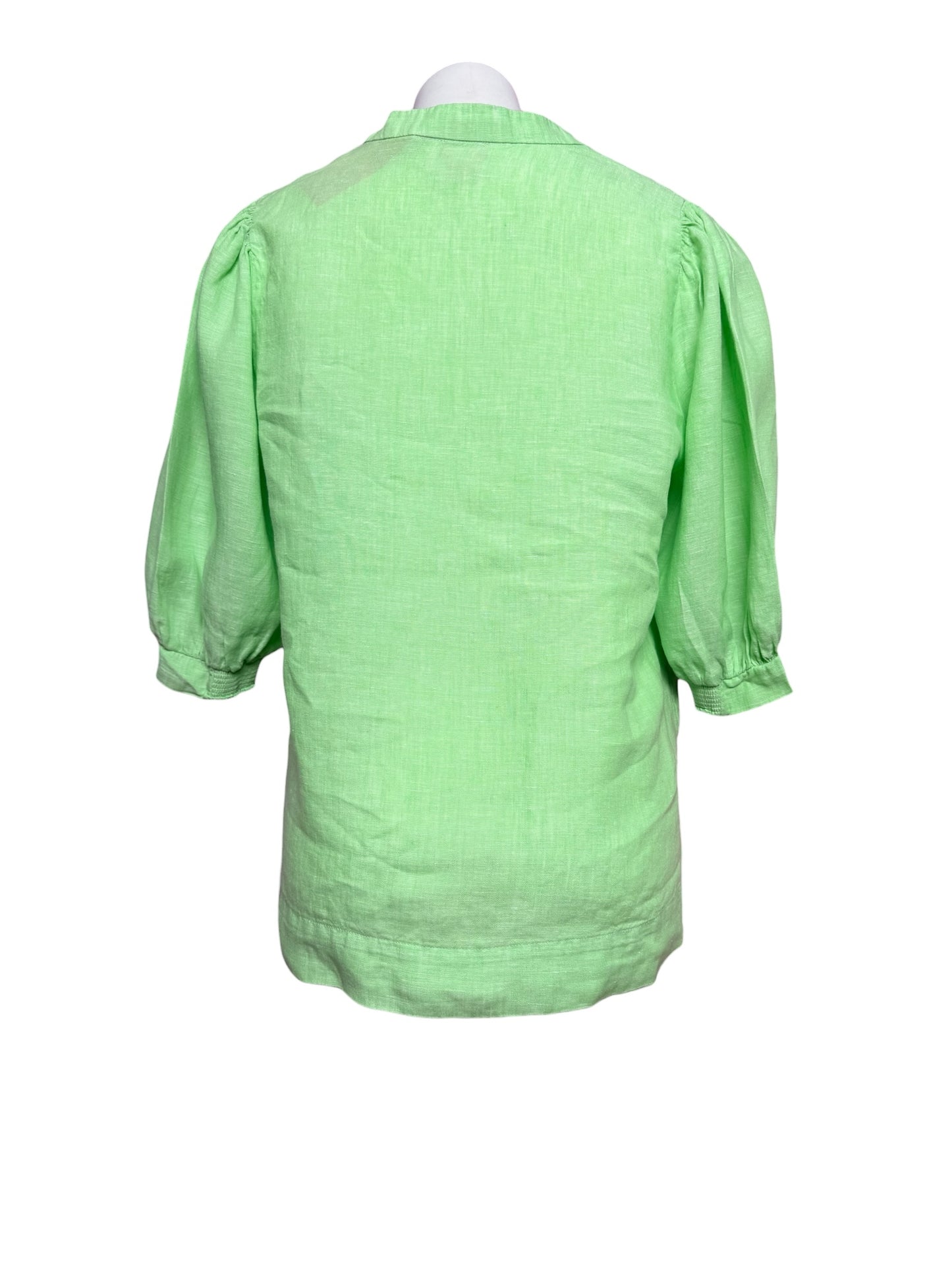 Lilly Pulitzer Mialeigh Linen Top, Putting Green Size 00
