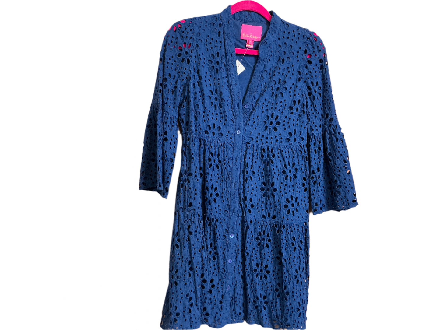 Lily Pulitzer Hazelanne Eyelet Tiered Dress - Size 0