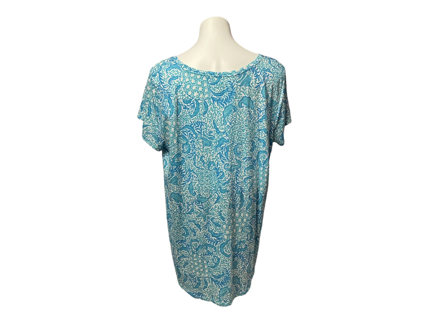 Lilly Pulitzer Etta Scoop Neck Top Goombay Grooves - Size XXL