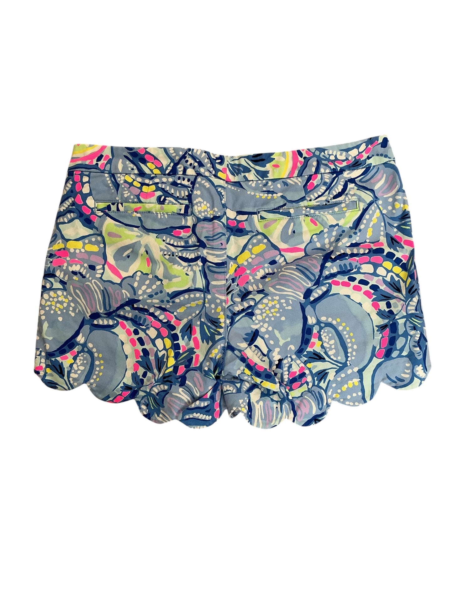 Lilly Pulitzer Buttercup Stretch Shorts Blue Peri Pinch Punch - Size 6