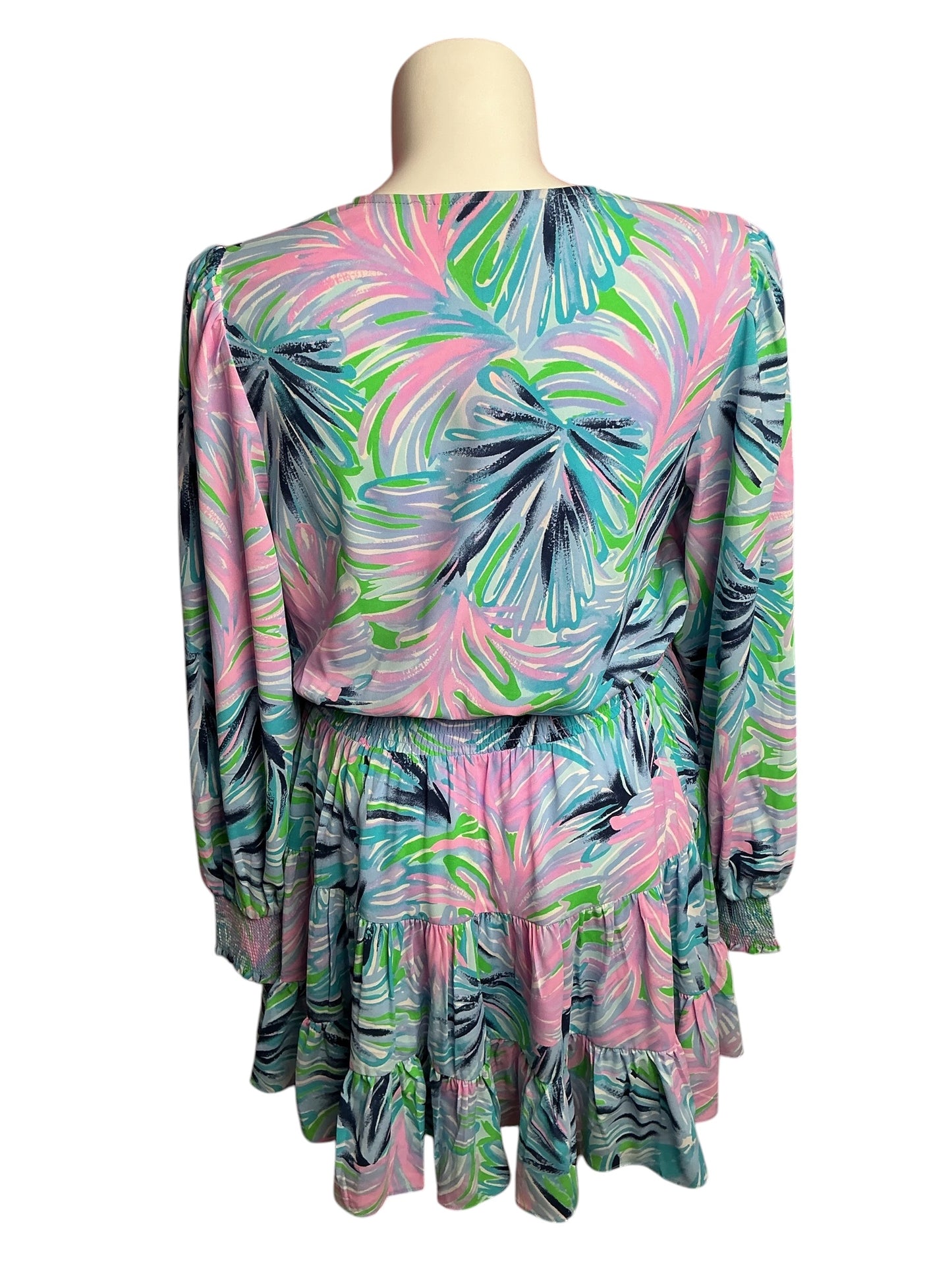 Lilly Pulitzer- NWT Heline Stretch Dress Gecko Green Beach Bash Size 16