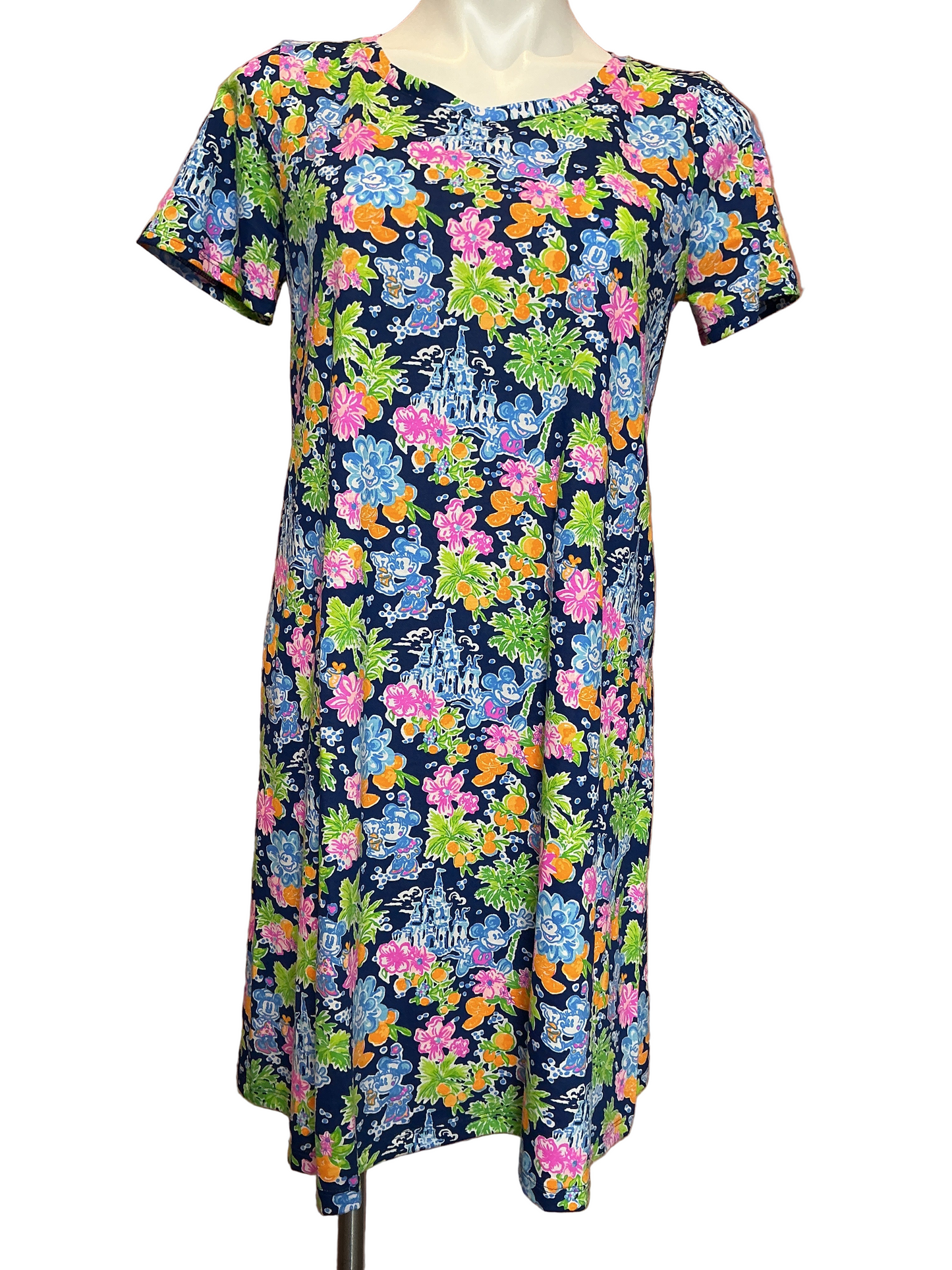 Lilly Pulitzer Cody Short Sleeve Dress - NWT - Aegean Navy- Lilly Loves Disney - Size M