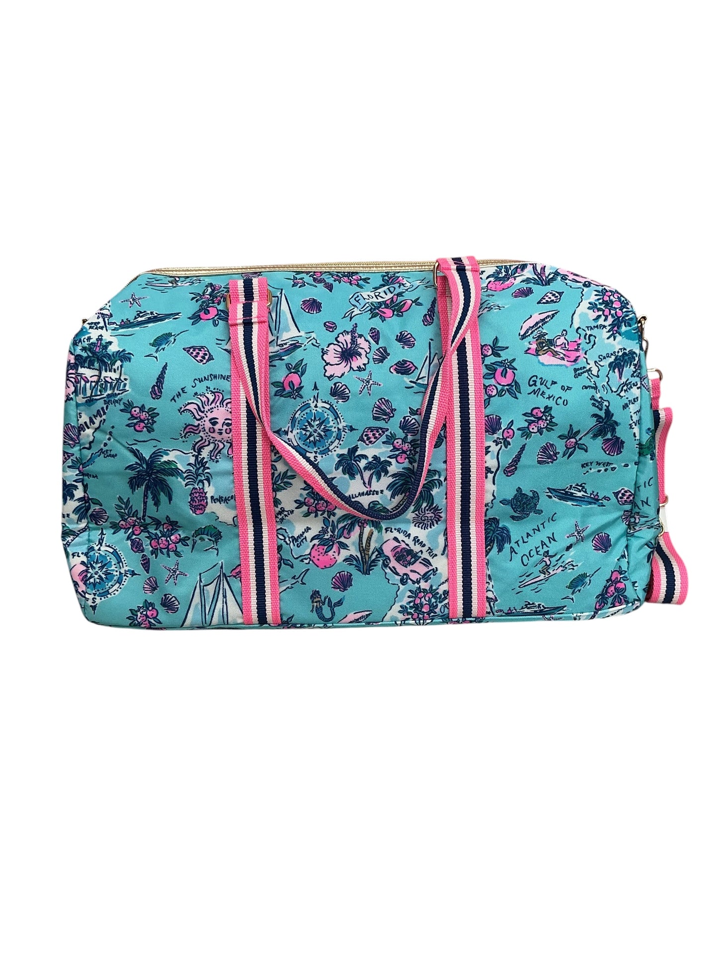 Lilly Pulitzer Overnight Bag Amalfi Blue Lilly’s Roadtrip