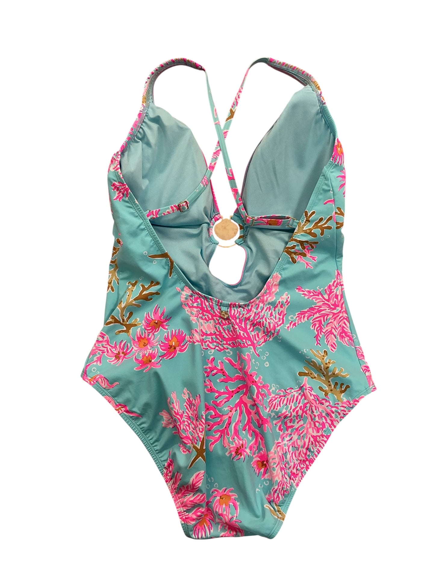 Lilly Pulitzer NWT Easter One Piece Multi Royal Coral Engineered - Size 16