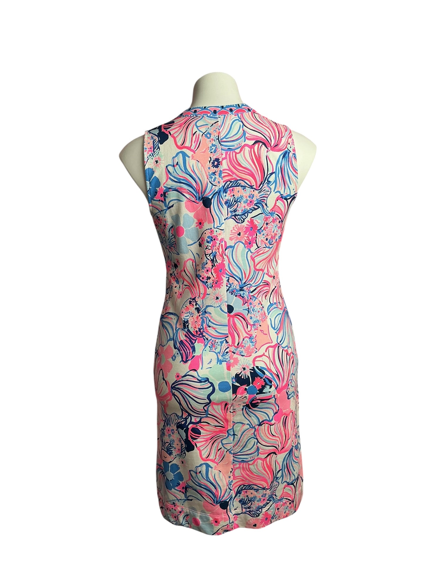Lilly Pulitzer- Camari Shift Dress Prosecco Pink Make A Splash Size XS