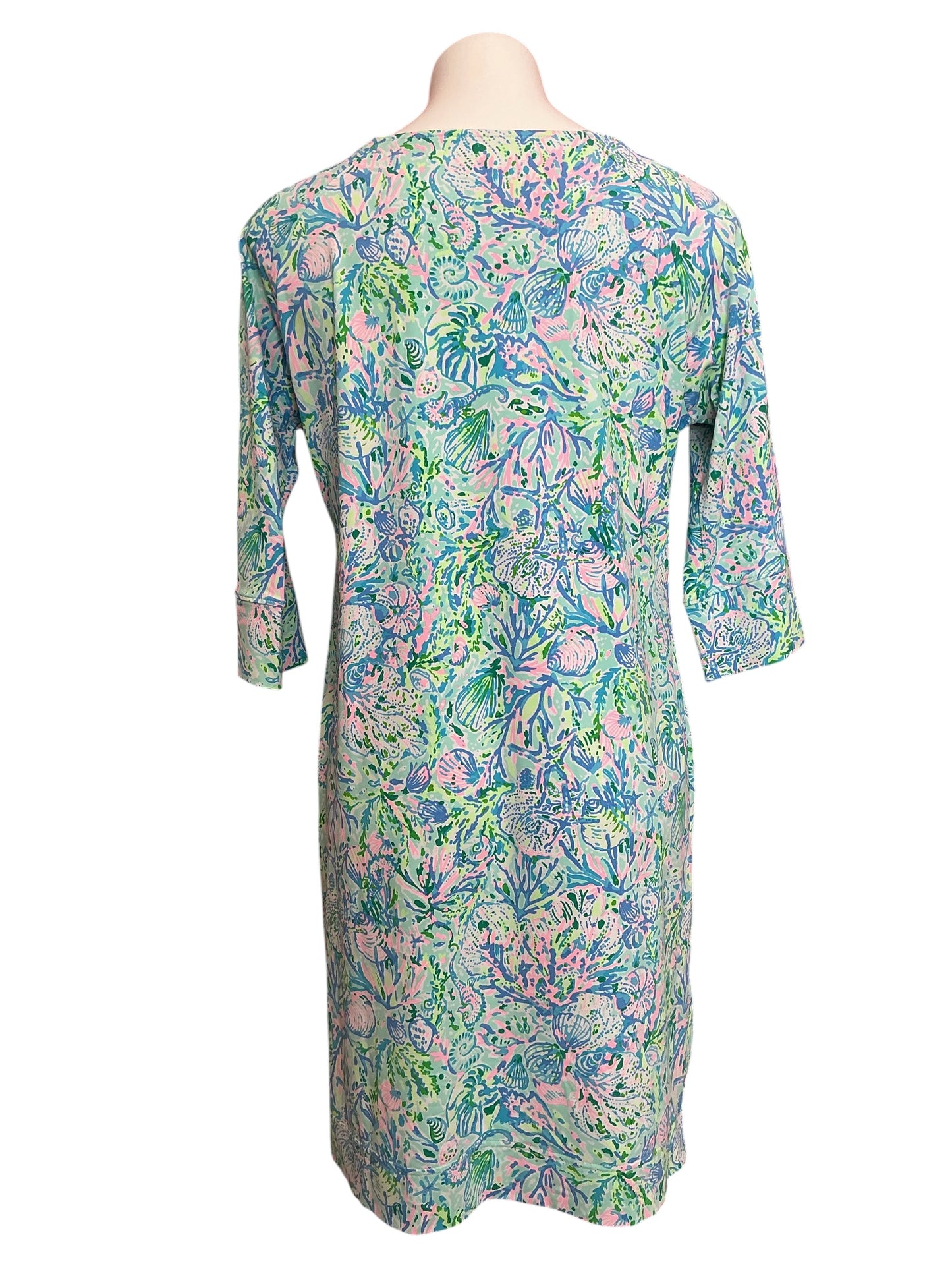 Lilly Pulitzer Braedyn UPF 50+ Surf Blue Soleil It On Me - Size S
