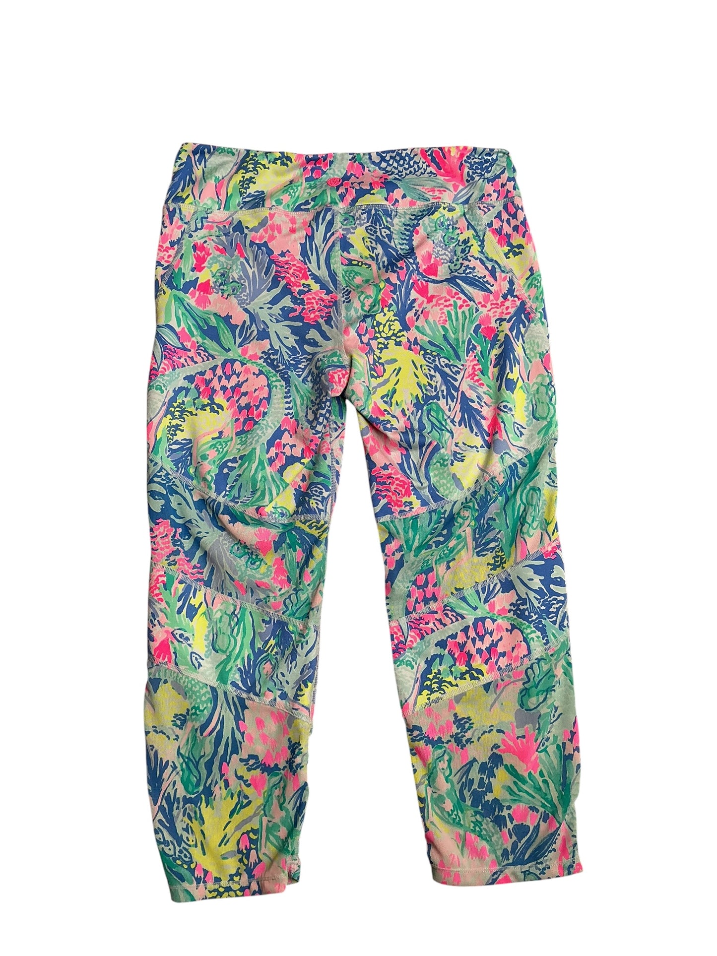 Lilly Pulitzer- Luxletic Weekender Cropped Legging Multi Mermaid’s Cove Size L
