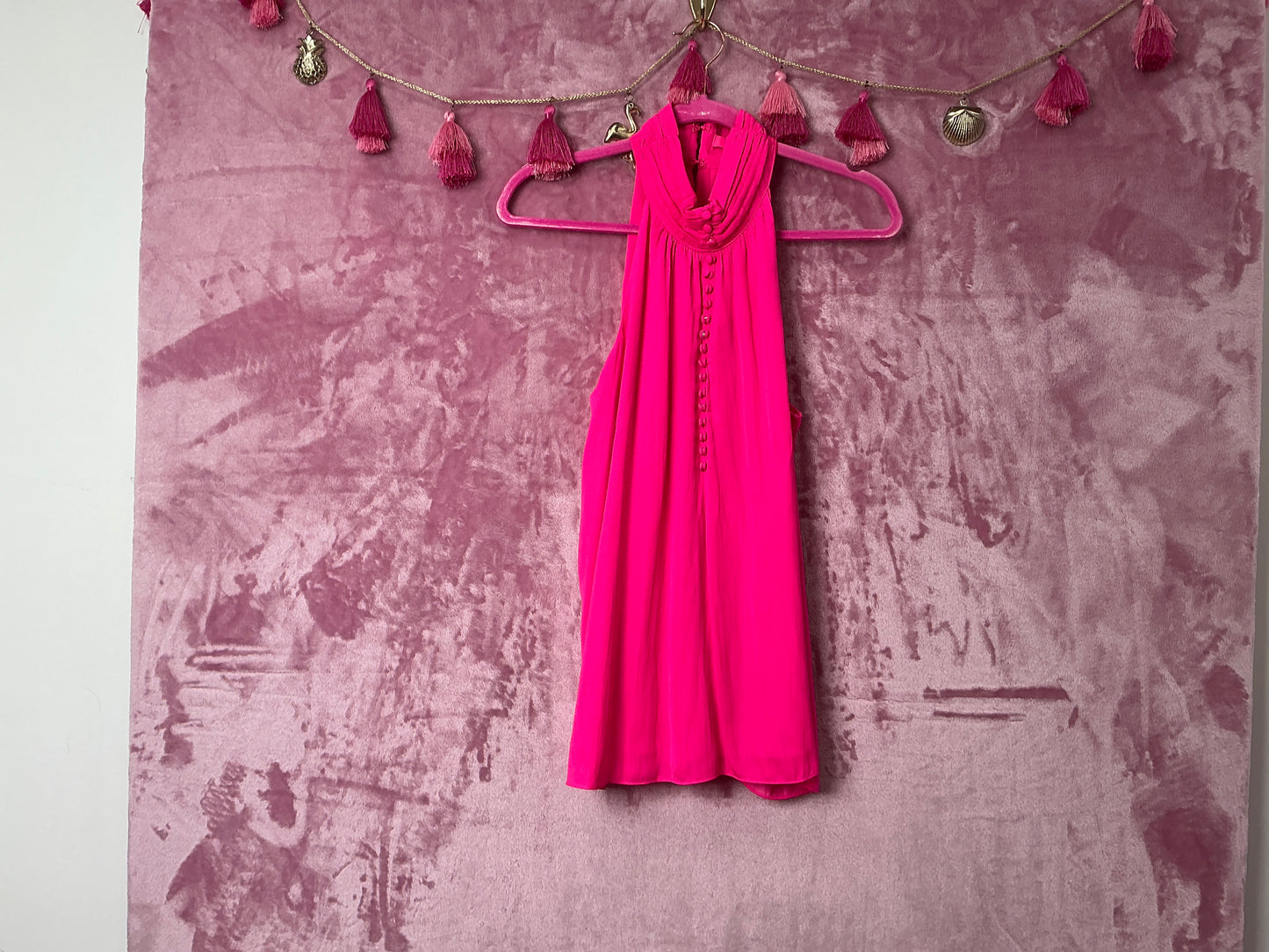 Lilly Pulitzer NWT Kristine Top Pink Tango - Size M