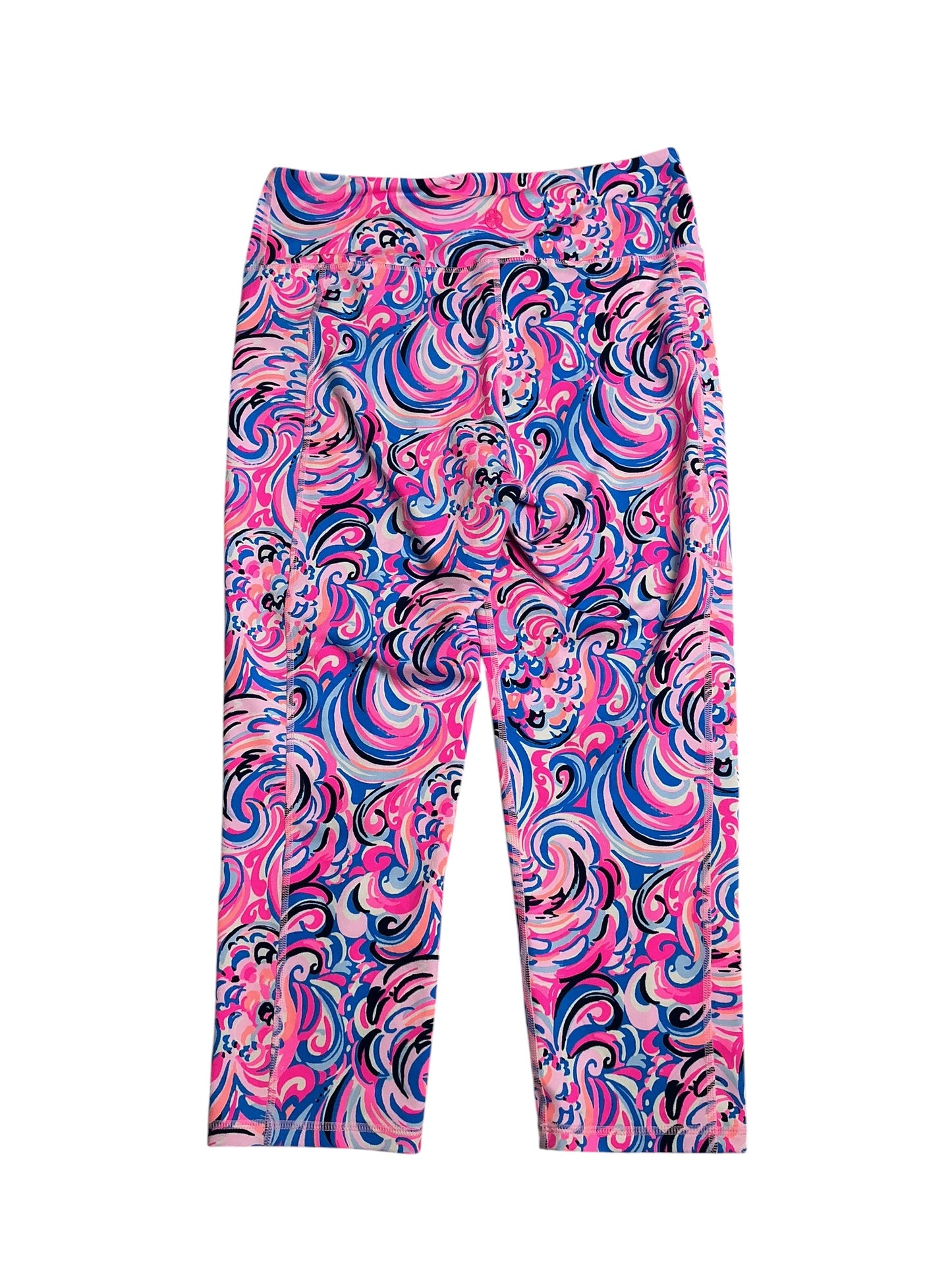 Lilly Pulitzer- Luxletic Weekender Crop Legging Raz Berry Flamingoals Size L