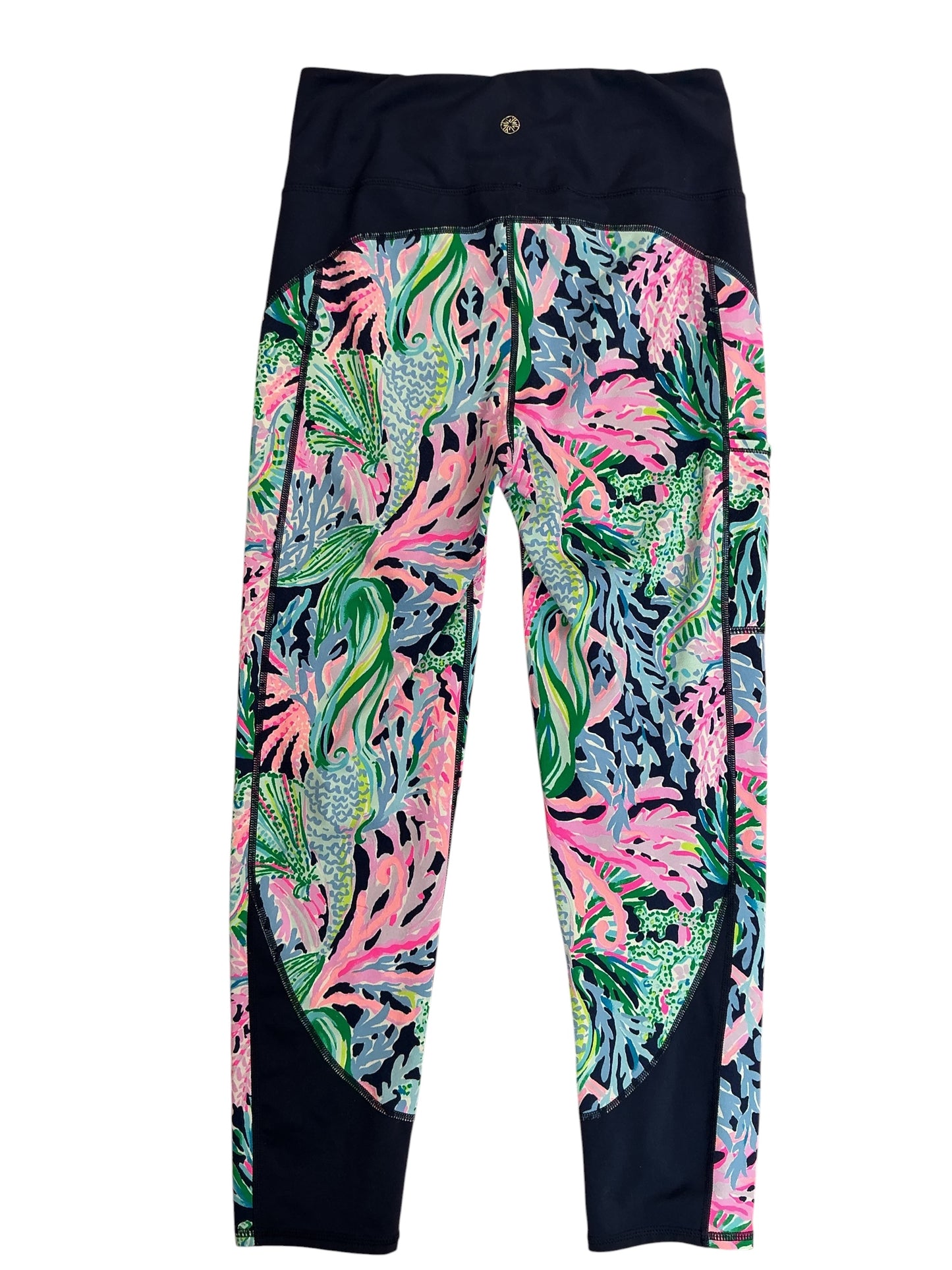 Lilly Pulitzer Luxletic Weekender Midi Leggings Bringing Mermaid Back - Size M