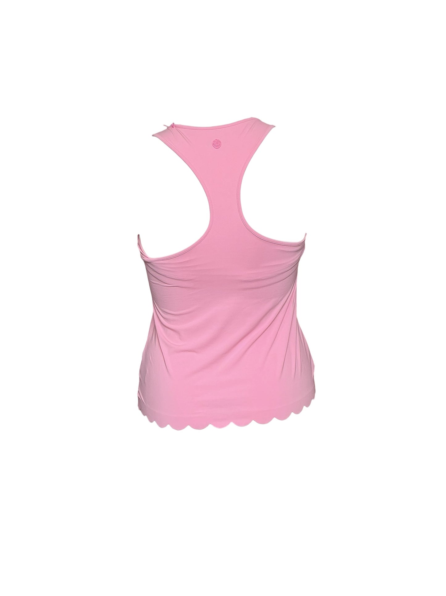 Lilly Pulitzer NWT Claralee Scallop Bra Tank UPF 50+ - Conch Shell Pink - Size L