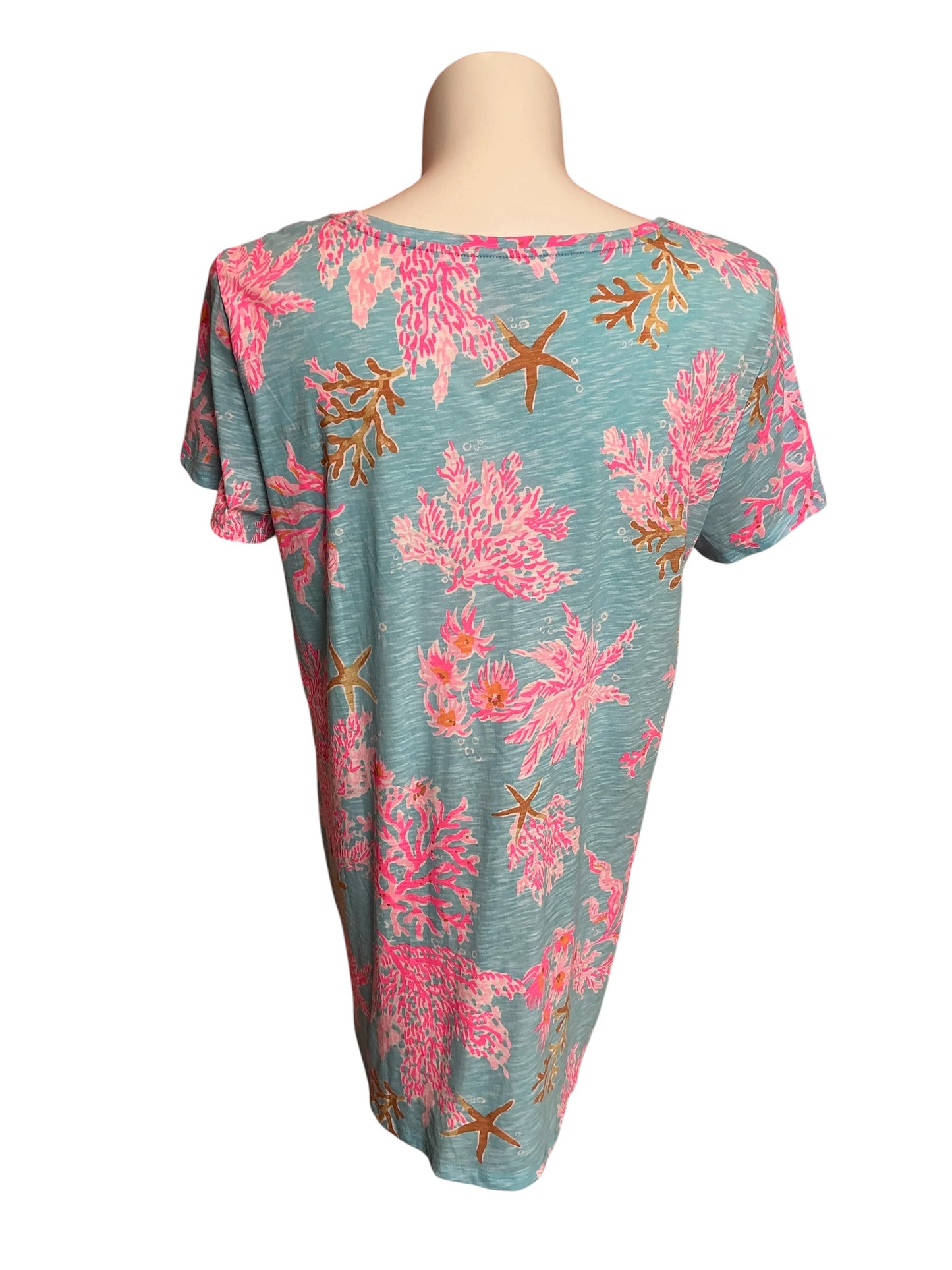 Lilly Pulitzer NWT Etta Scoop Neck Multi Royal Coral - Size XXL