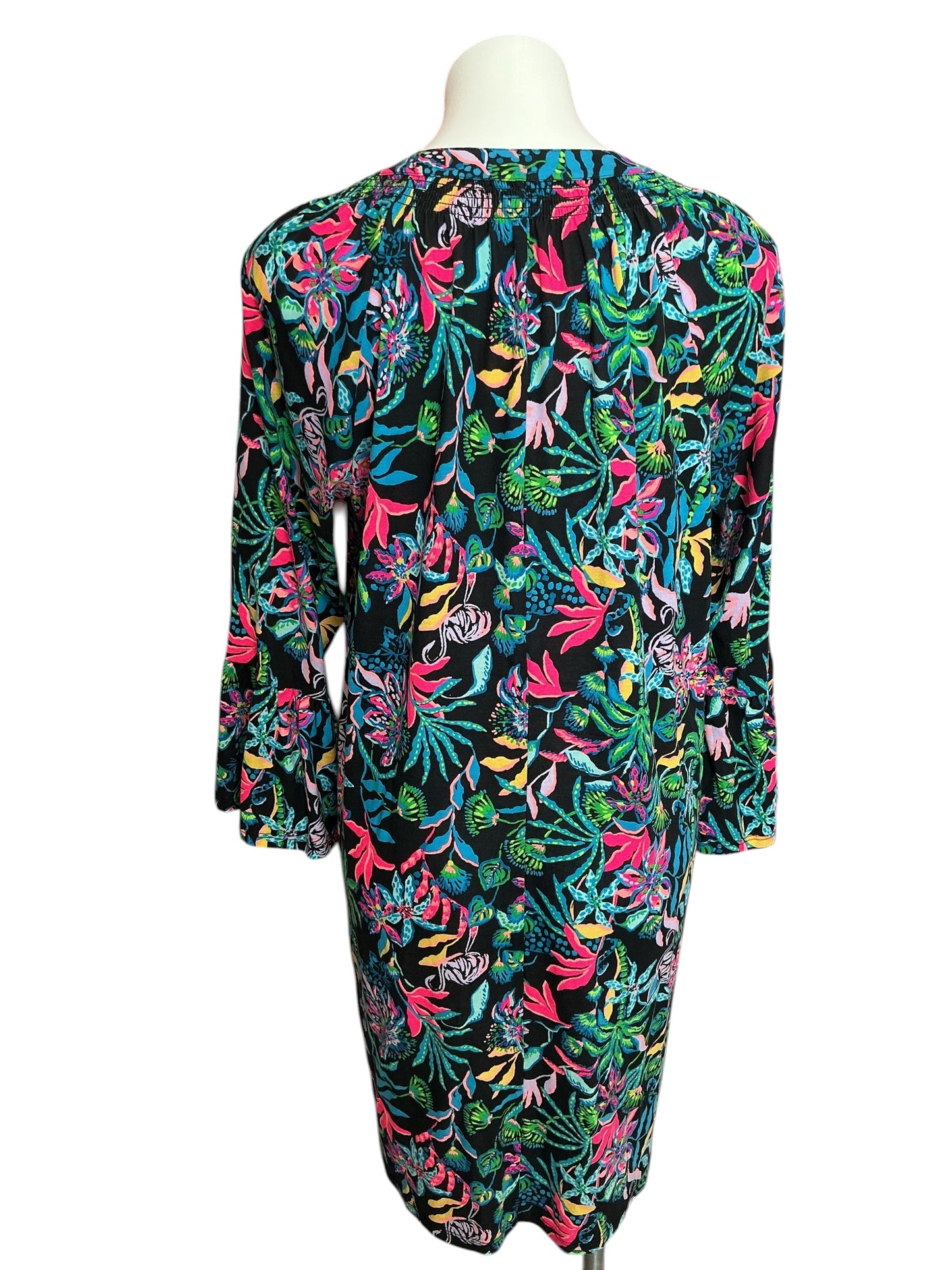 Lilly Pulitzer Norris Dress Onyx Paradise Glow - Size XL